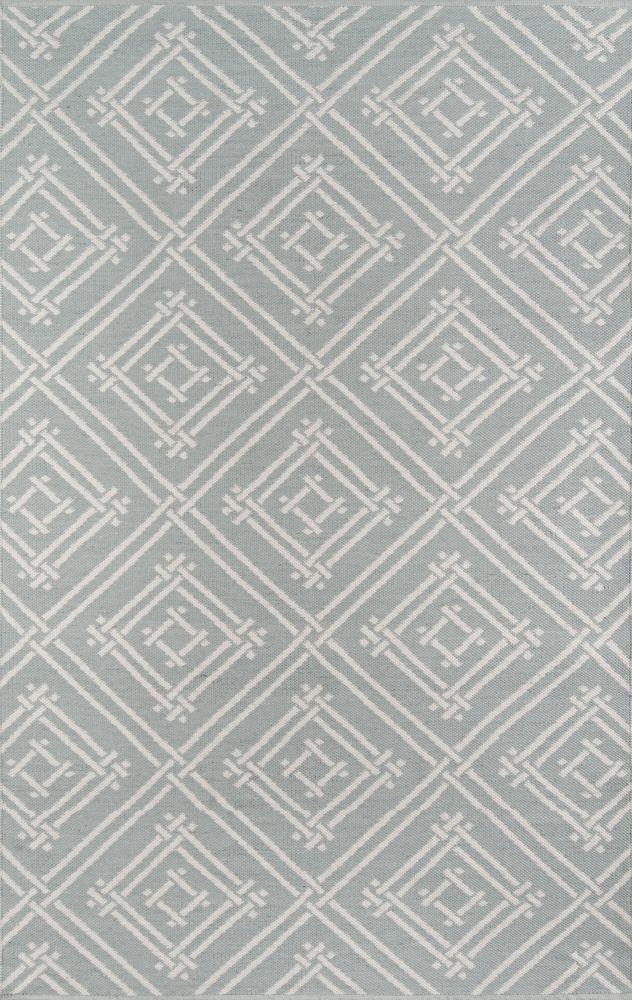 Momeni PAMBEPAM-3GRY2030 Palm beach 2 x 3 (ft) Polyester Grey Rectangular Indoor/Outdoor Geometric Farmhouse/Cottage Area rug