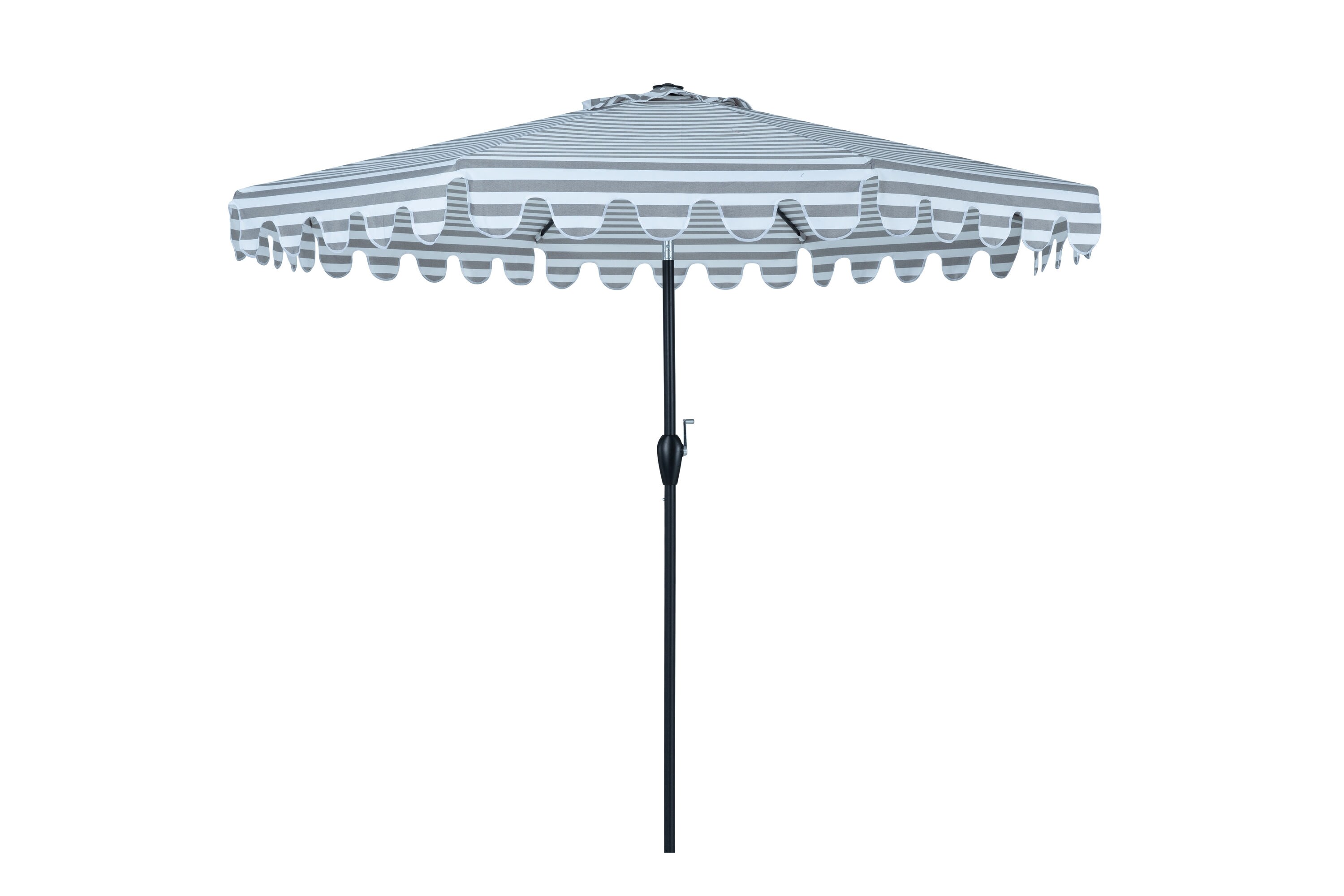 PolyTeak UMBL-9FT-GYW 9-Feet Aluminum Market Patio Umbrella