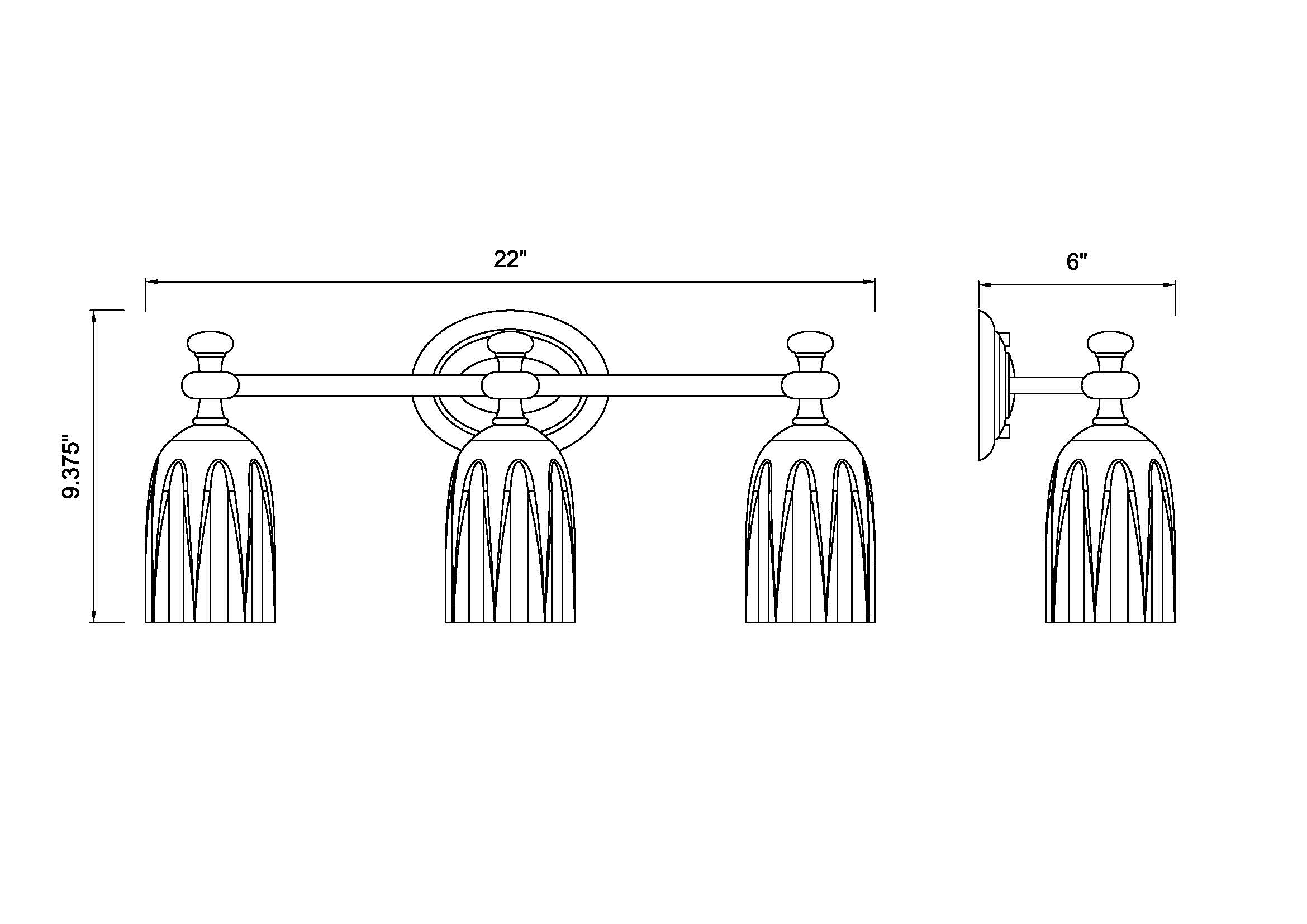 Z-Lite 1102-3V-BN b089995 - View #8