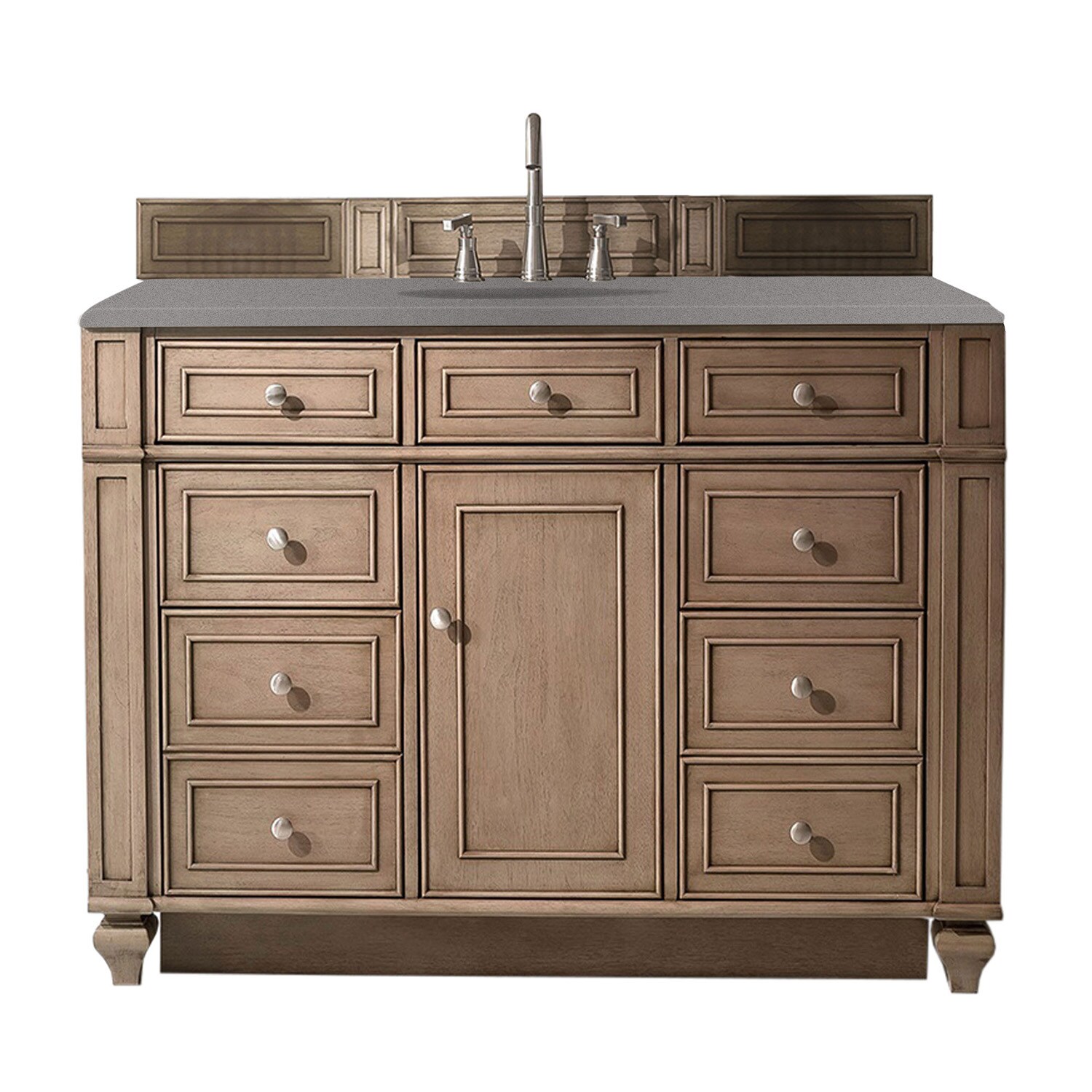 Portland 48 Single Bathroom Vanity in Whitewashed Walnut