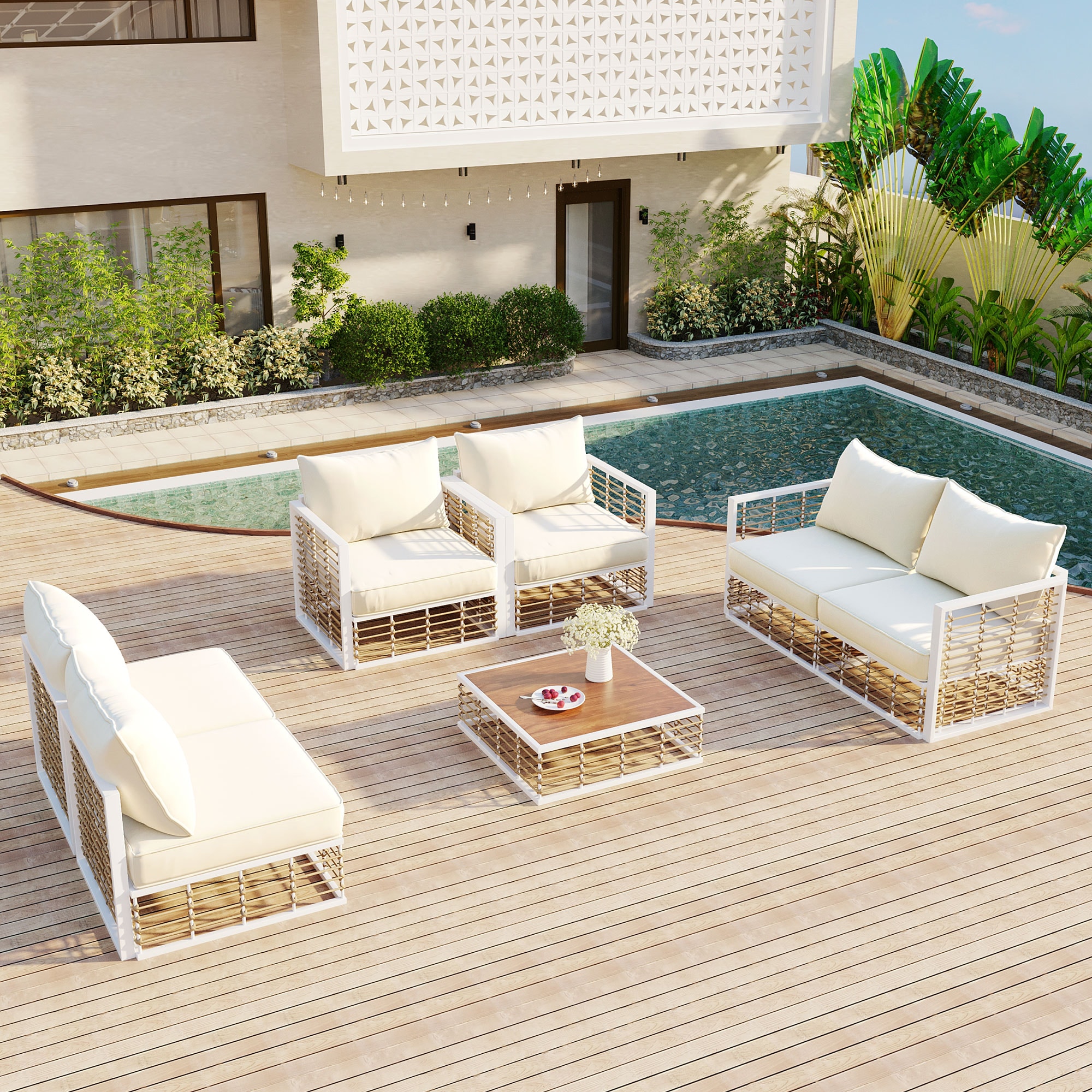 CASAINC CEW-HZ011-GR Patio-Conversation-Sets - View #3