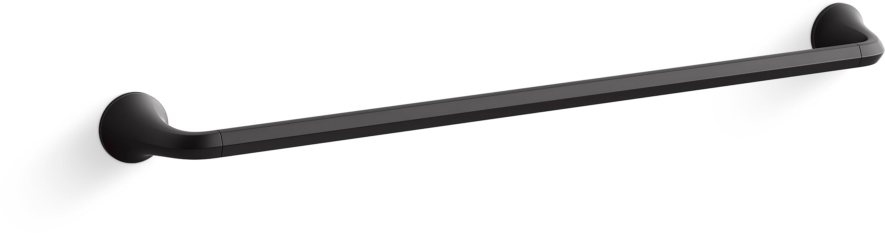 KOHLER REC29187-BL Desette 24-in Matte Black Wall mount Single Towel Bar