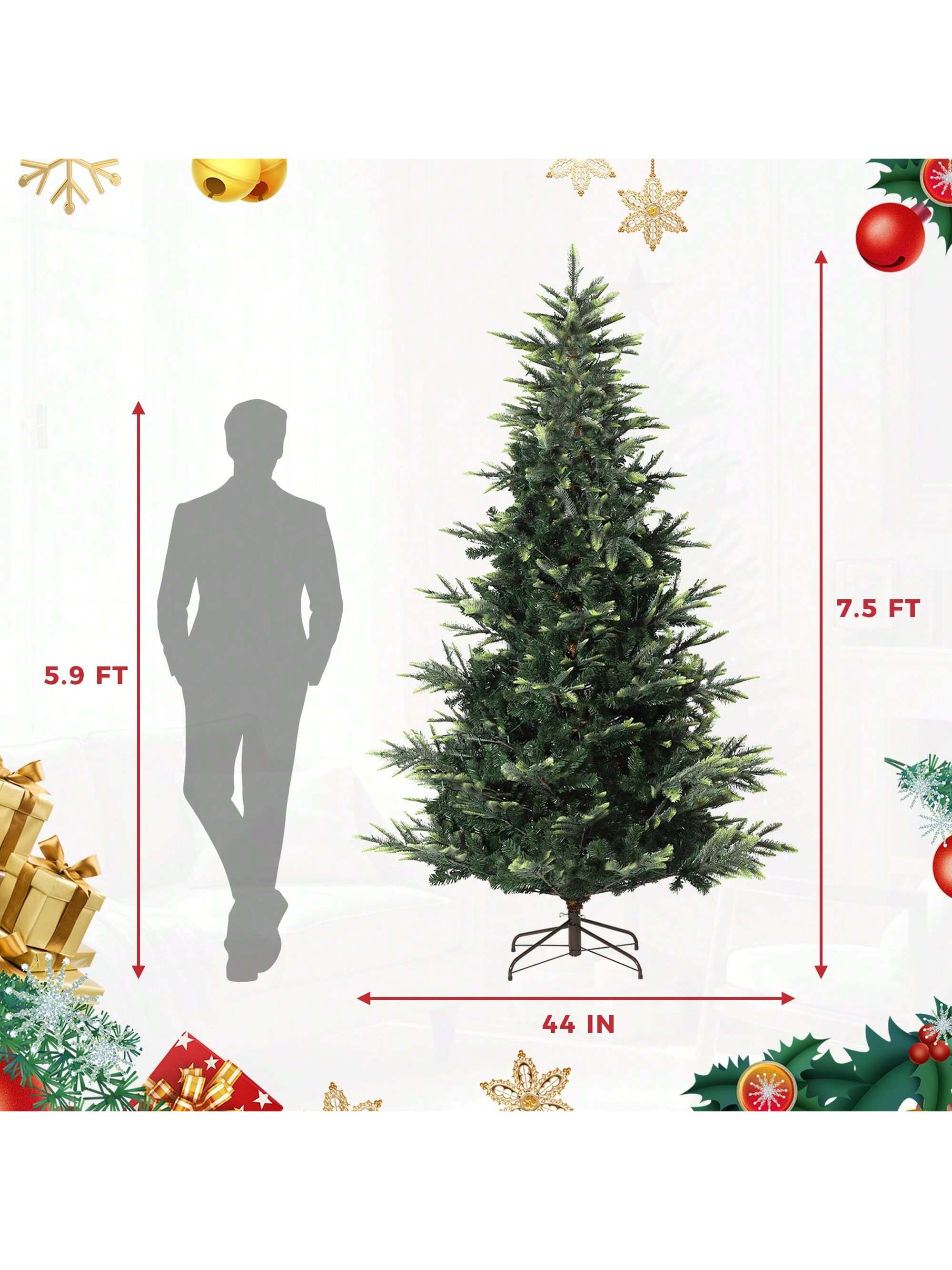 Qeetex DSDS-W6F91739 Artificial-Christmas-Trees - View #2