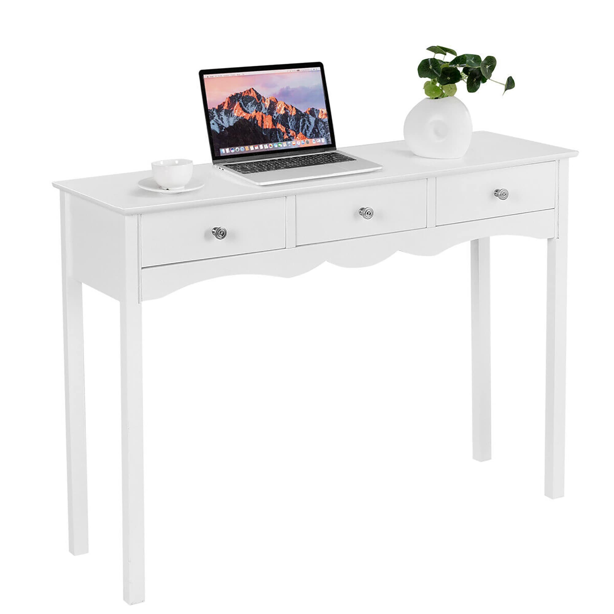 Costway SXL00116 Modern White Console table
