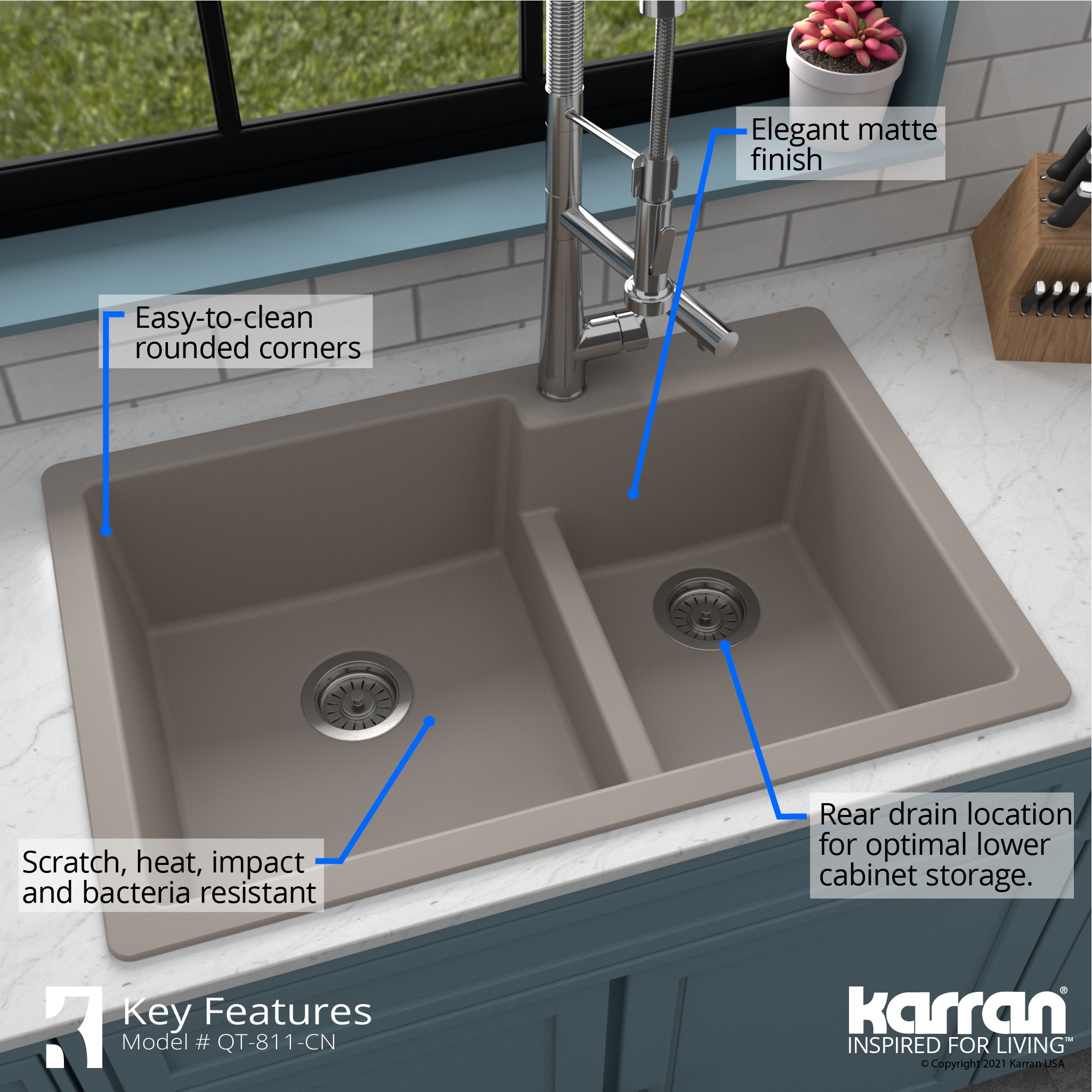 Karran QT-811-CN Kitchen-Sinks - View #7