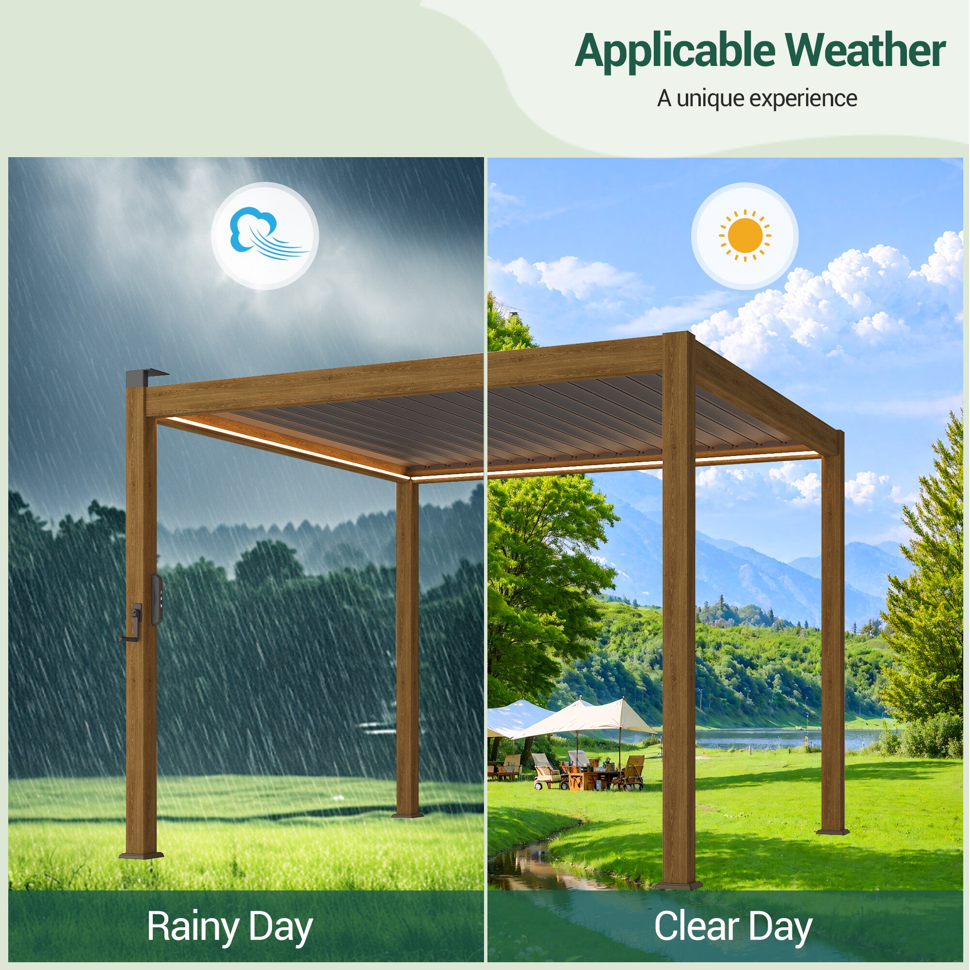 Sonkuki SD-GZ-LED3039TK Pergolas-2 - View #8