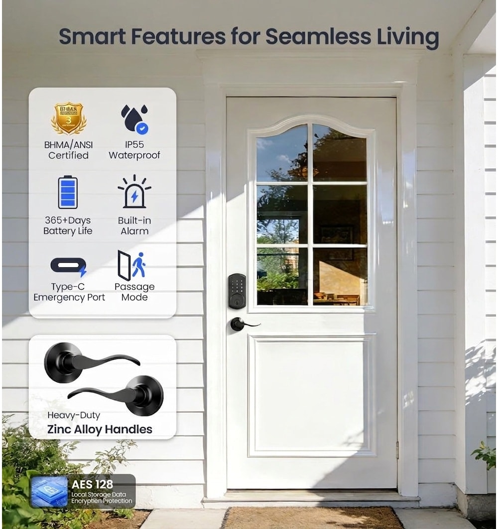 Etokfoks LETOKWBF9 Electronic-Door-Locks - View #5