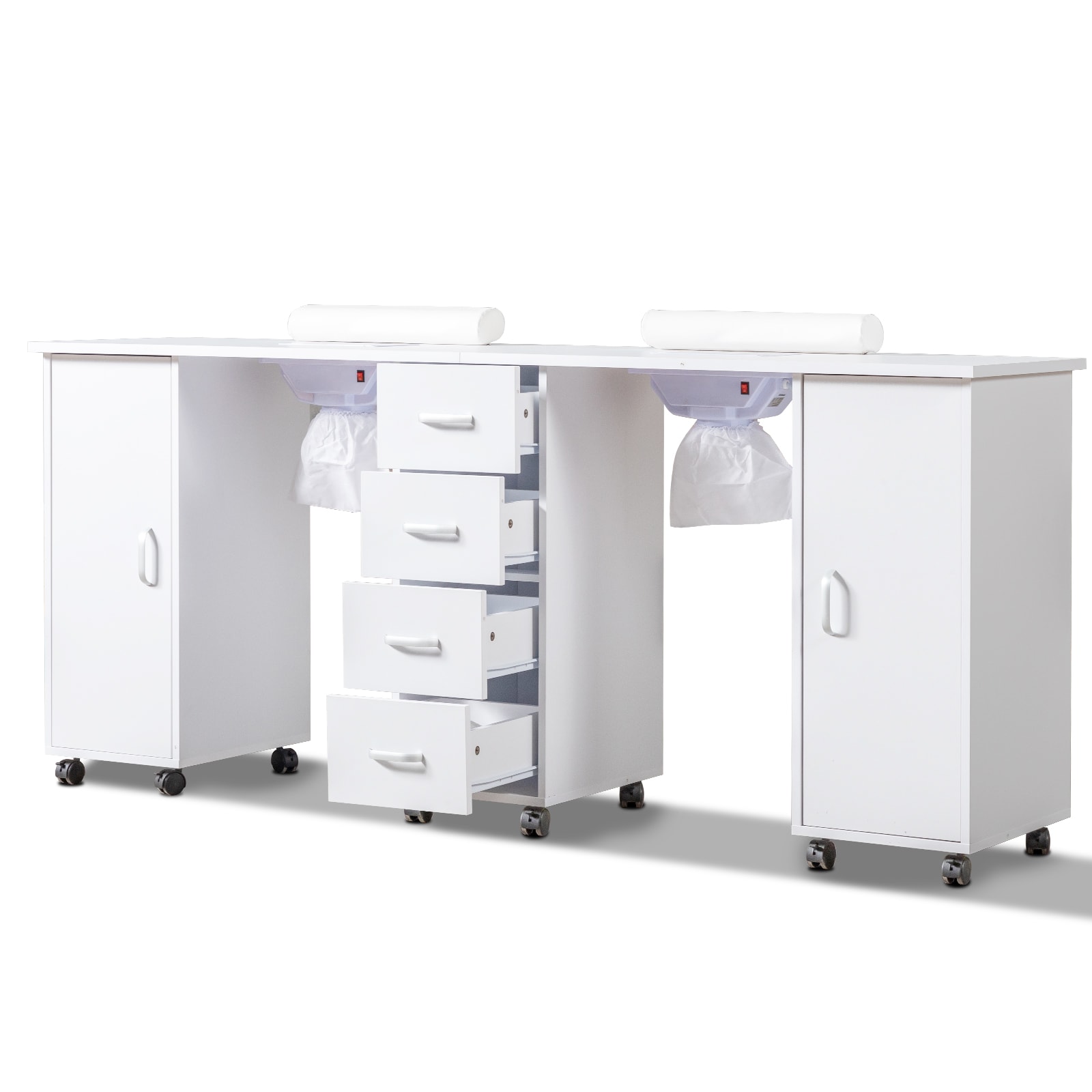 Outopee 72.8-in White Modern/Contemporary Writing desk
