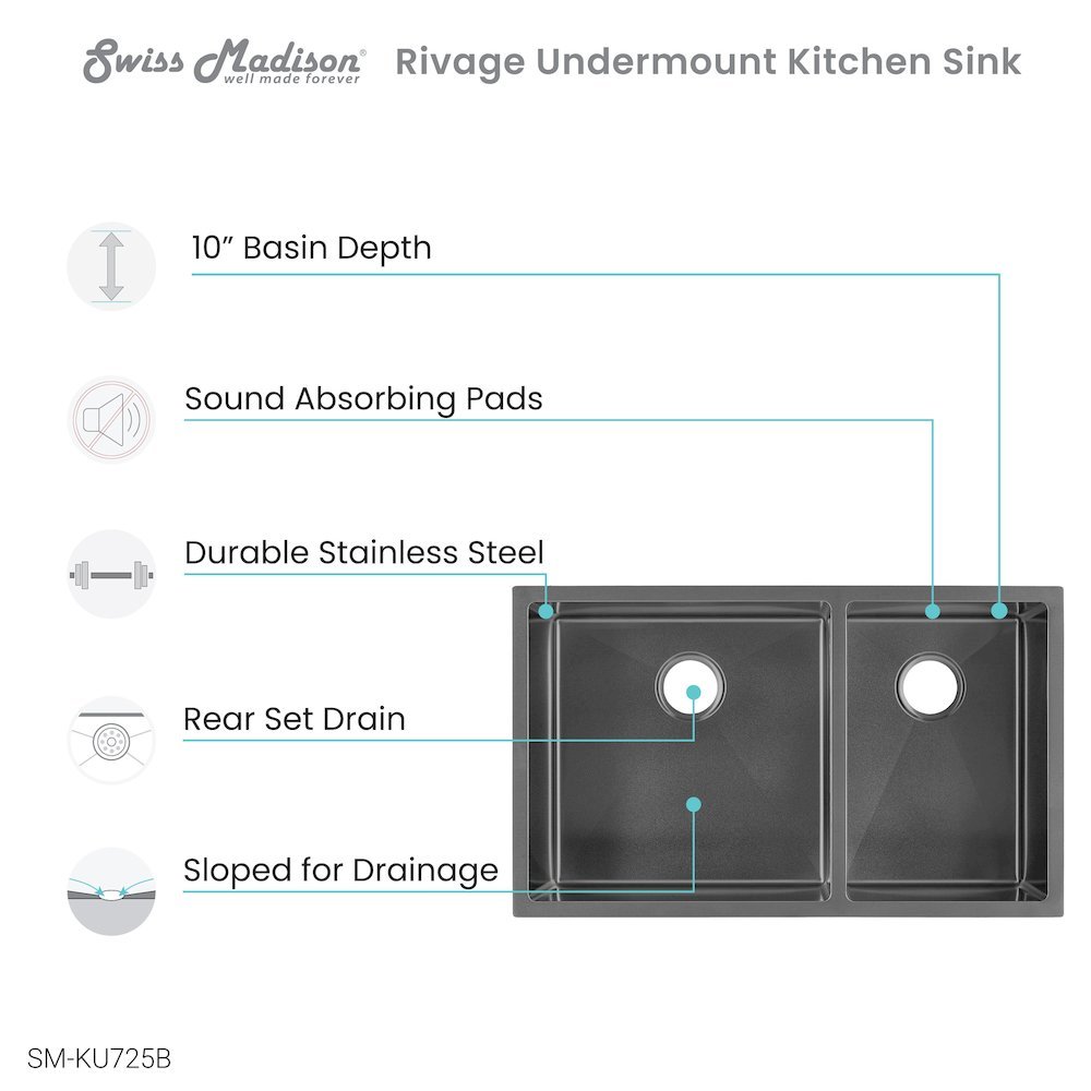 Swiss Madison SM-5-KU725B Kitchen-Sinks - View #2
