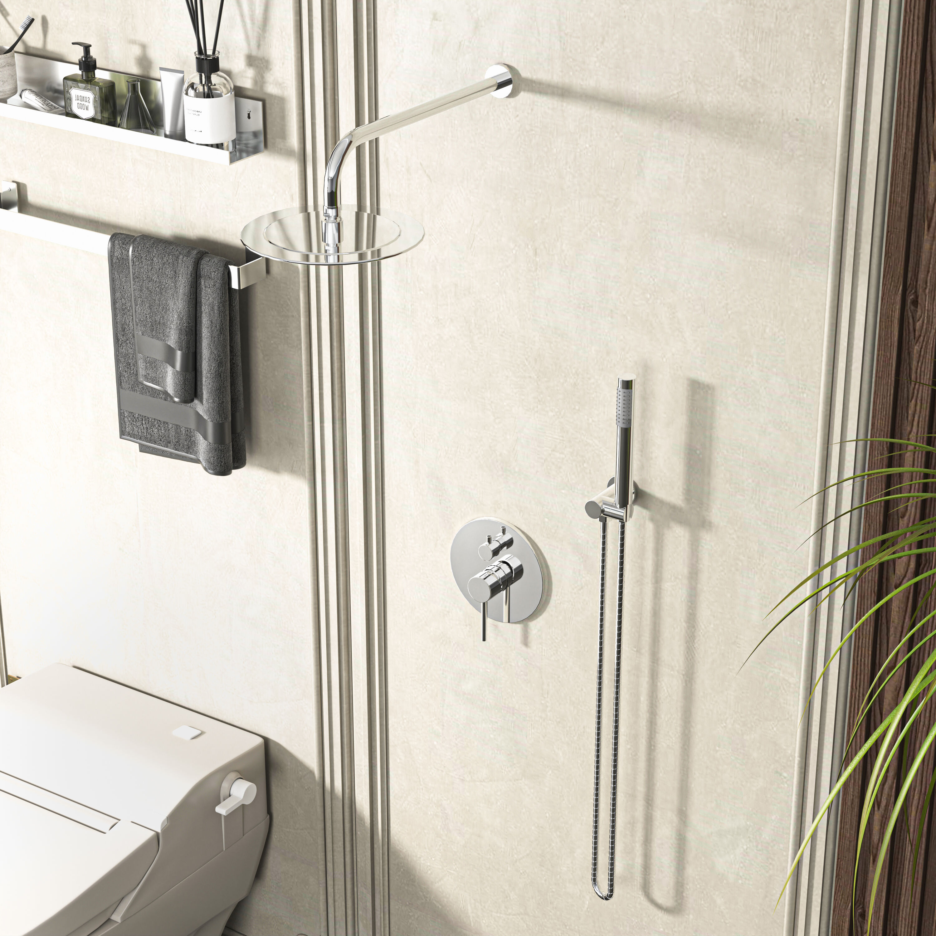 waterpar WPLO-SH5 Showerhead-Bar-Panels - View #5