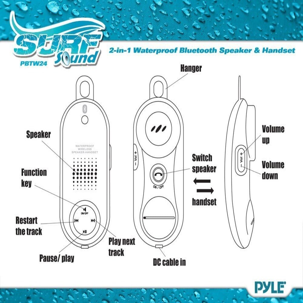 Pyle PBTWP24WT Portable-Speakers - View #3