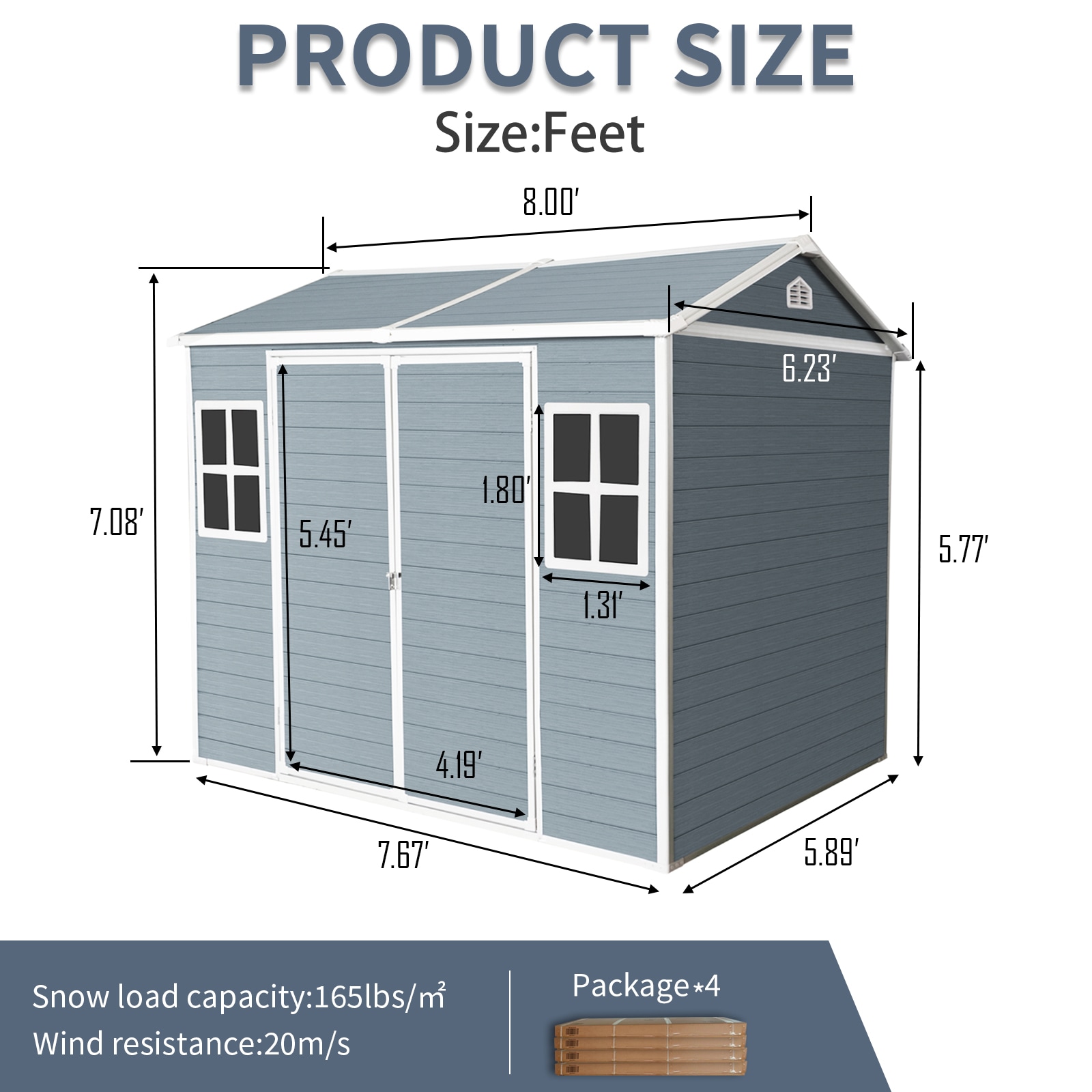 Mondawe MD-WWC00047 Vinyl-Resin-Storage-Buildings - View #7
