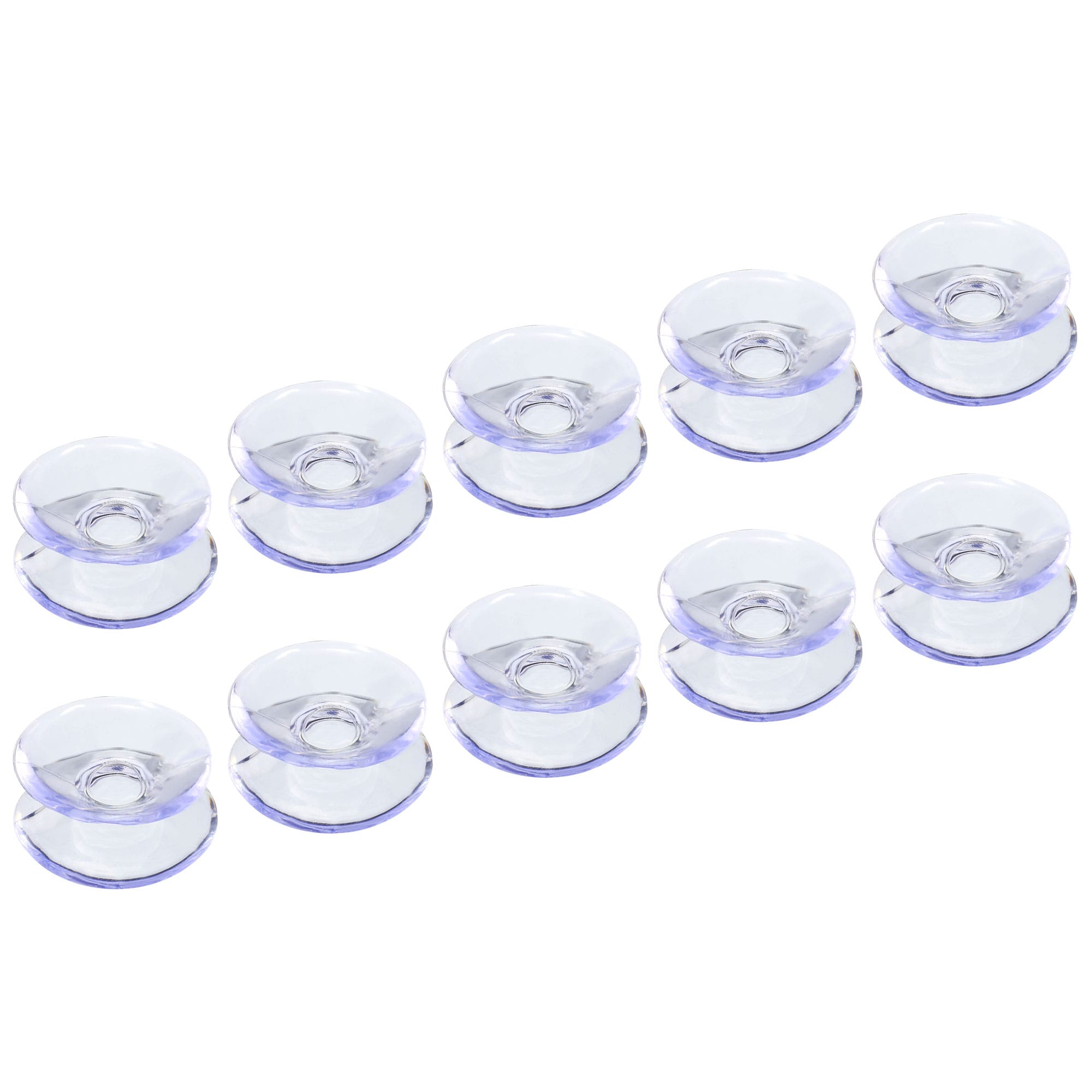 Unique Bargains Glass Table Top Spacers 20mm Dia. PVC Double Sided Suction Cup Window Wall Hanger for Home Kitchen Bathroom Pack of 20