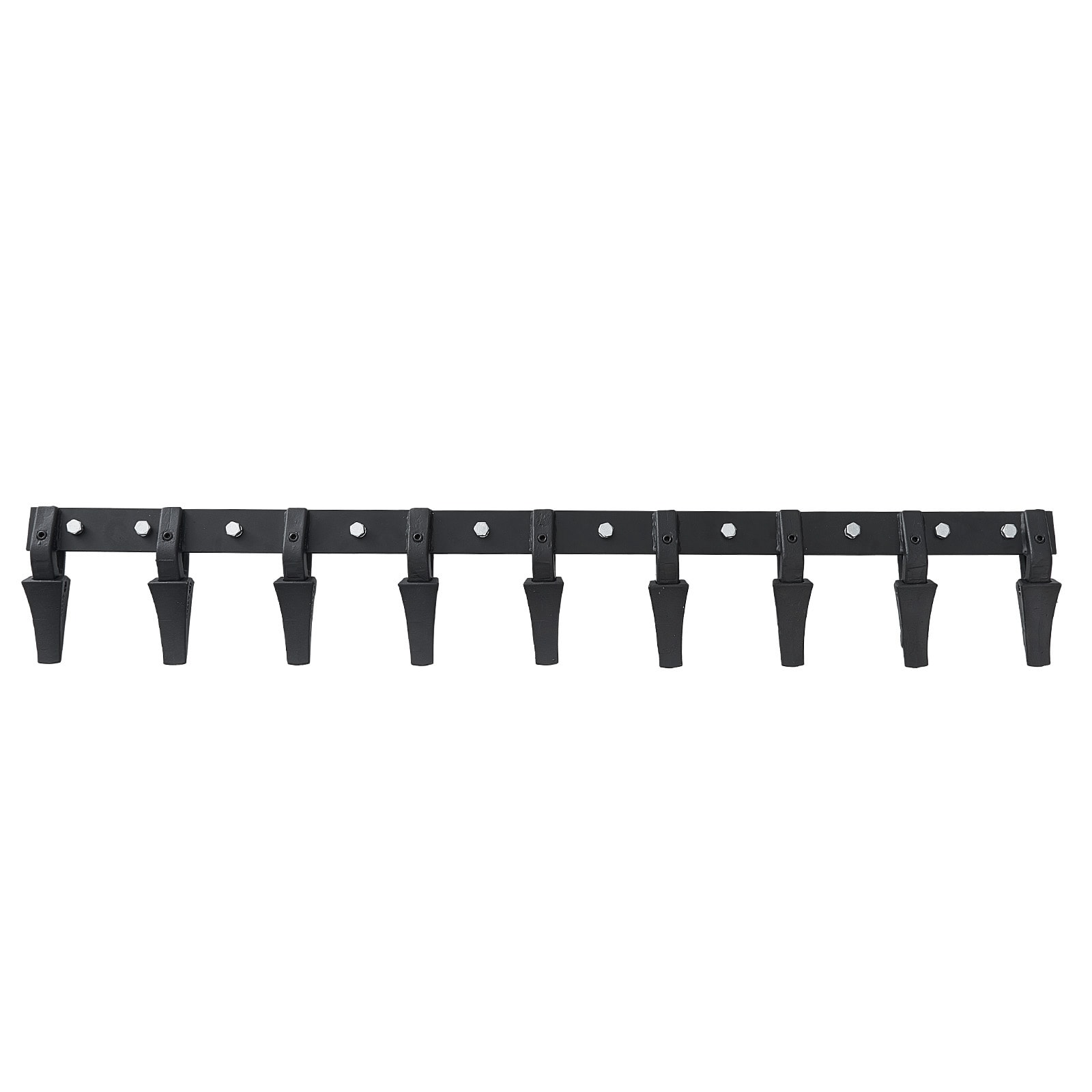 LUXEYARD Bucket Tooth Bar 72 inch Heavy Duty Tractor Bucket 9 Teeth Bar for Loader Tractor Skidsteer 4560 lbs Load-Bearing Capacity Bolt On Design #DS-R-2P476798