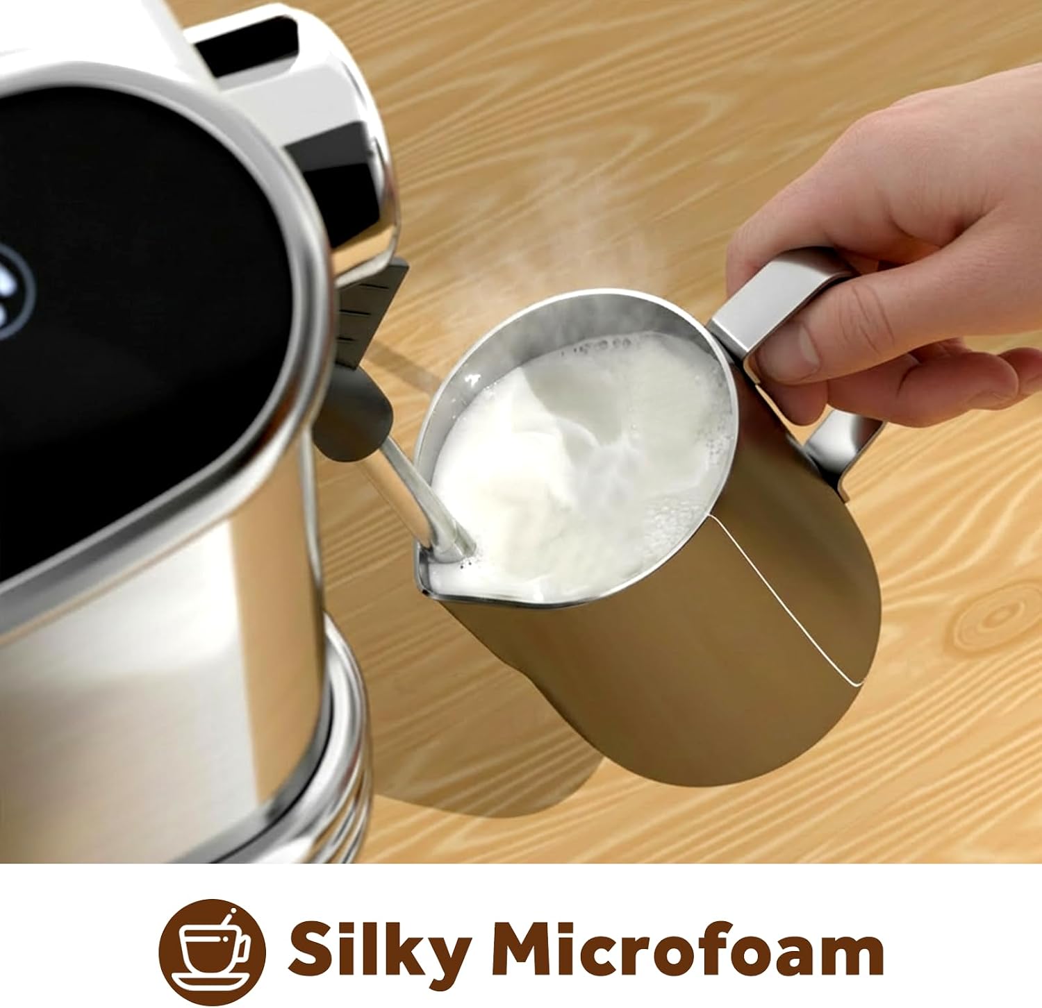 Electactic 20 Bar Espresso Machine Espresso Maker with Milk Frother ...