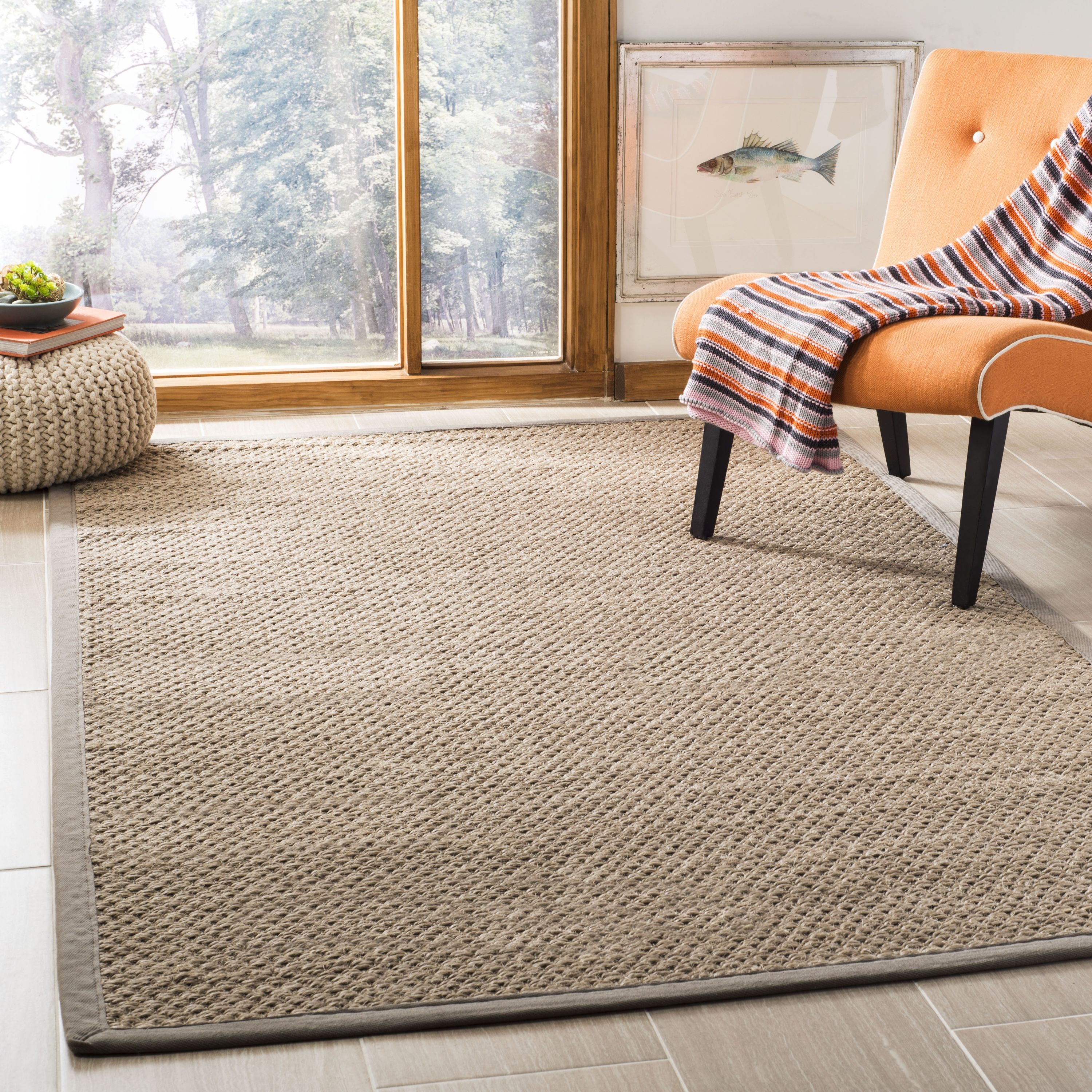 Off-White Cotton Flat Woven Handmade Area Rug 8' x 10'