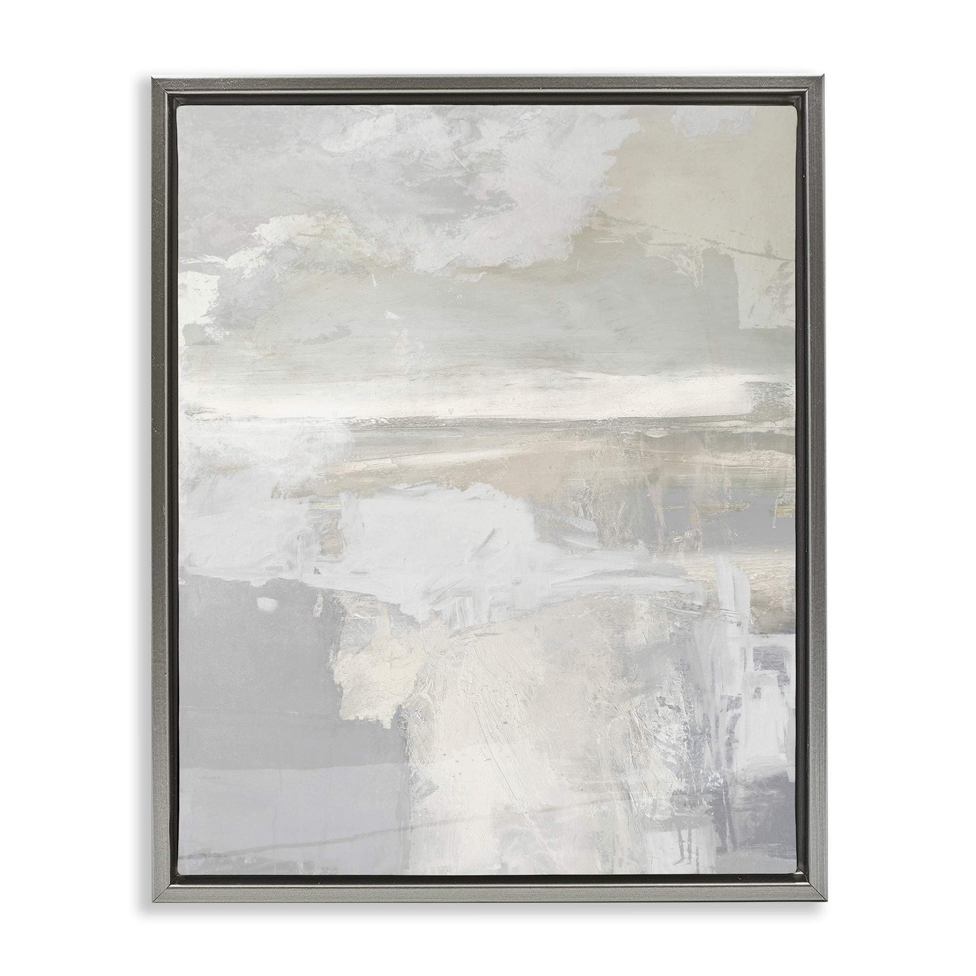 Stupell Industries BS-534-FFL-16X20 Cascading Soft Neutrals Floating Frame design by Rachel Springer