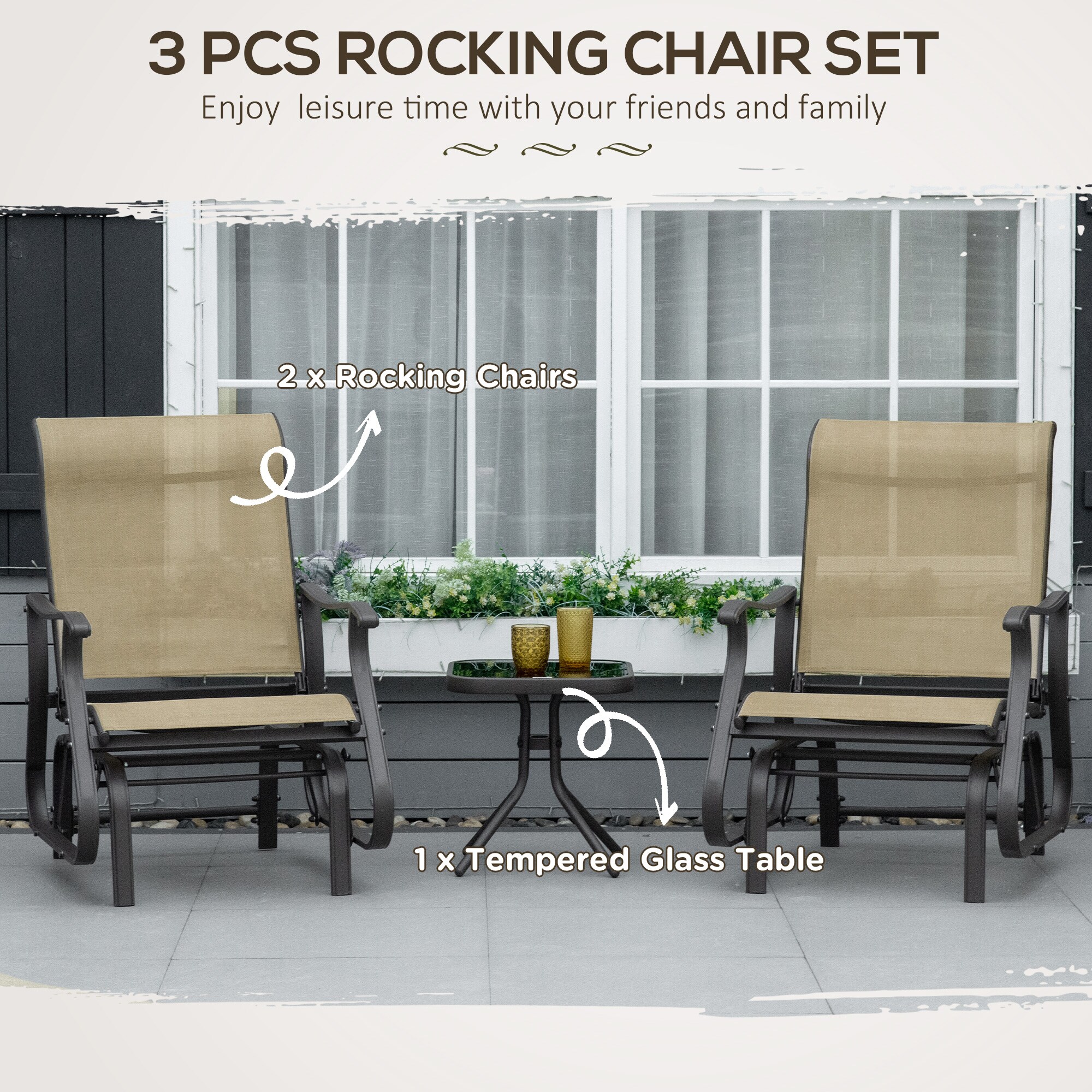 Outsunny 84B-964GG Patio-Chairs - View #7