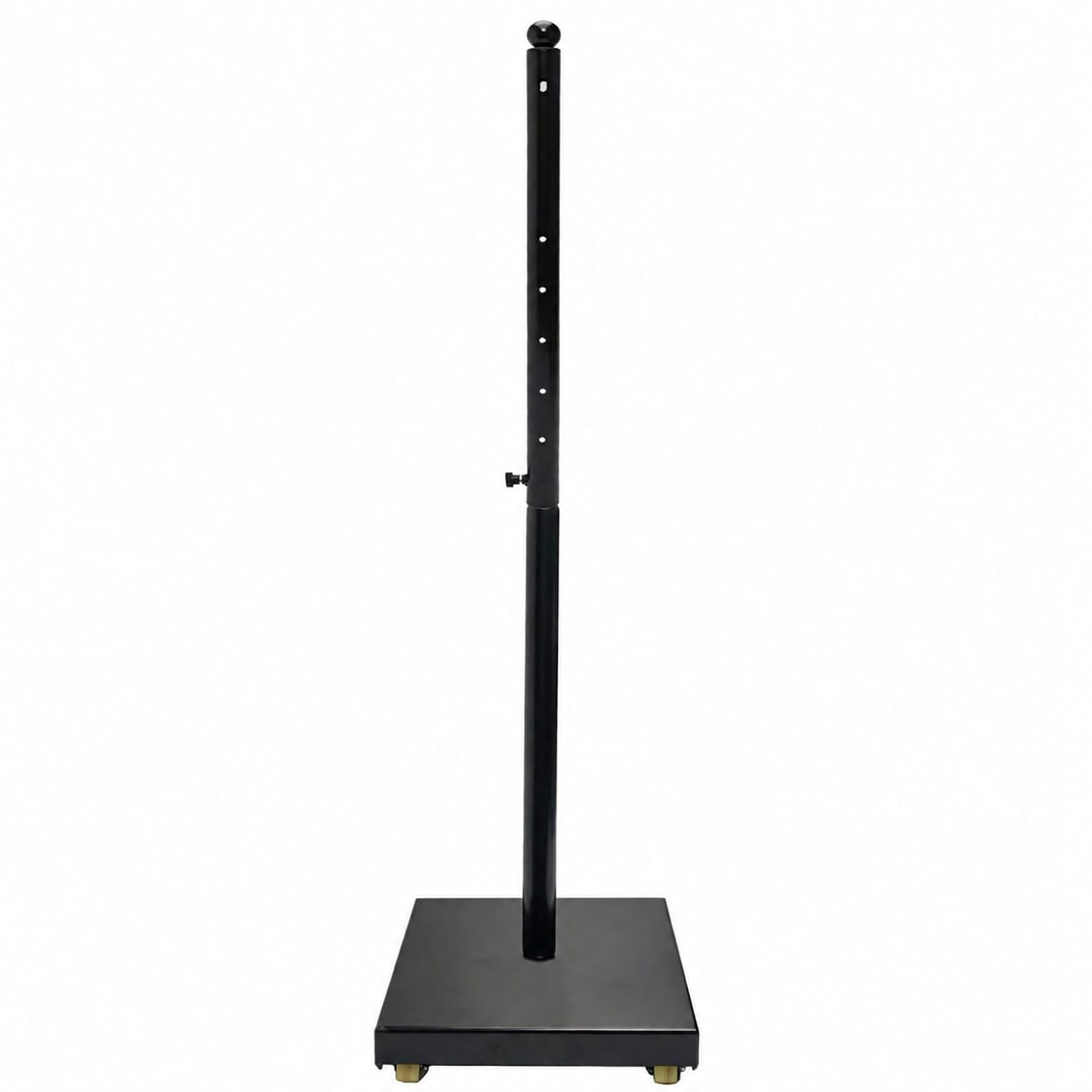 Etokfoks  1 Pack 60 in Tall Galvanized Steel Portable Sign Holder with 14 in Square Iron Base Pedestal Post Stand