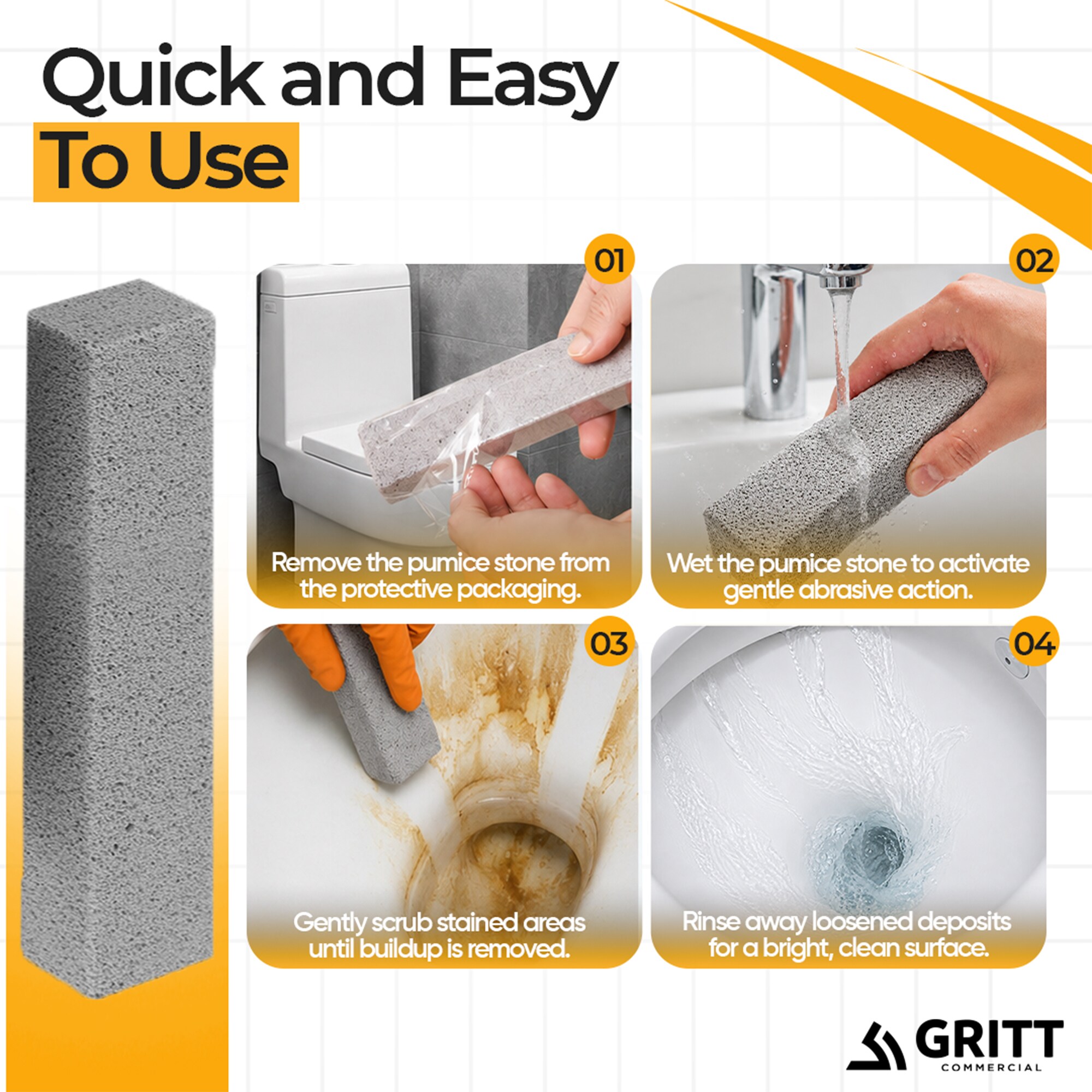 Gritt Commercial GRI186-12PK Sponges-Scouring-Pads - View #6