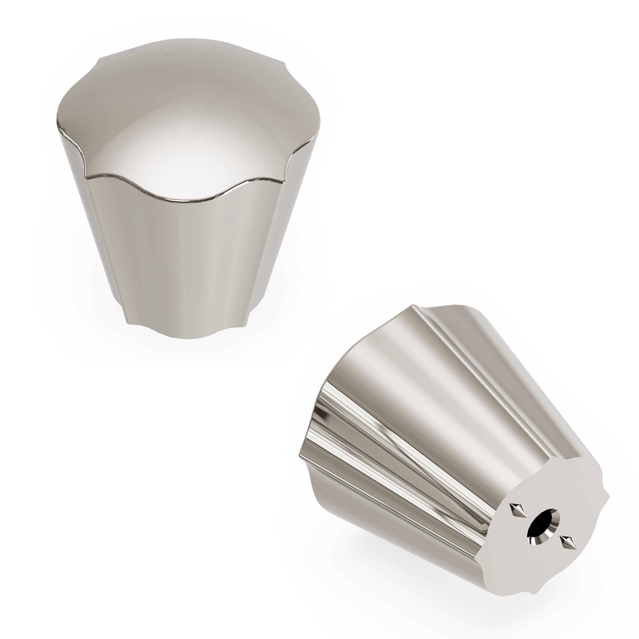 Belwith Trellis 1-3/16-in Polished Nickel Conical Traditional Cabinet Knob