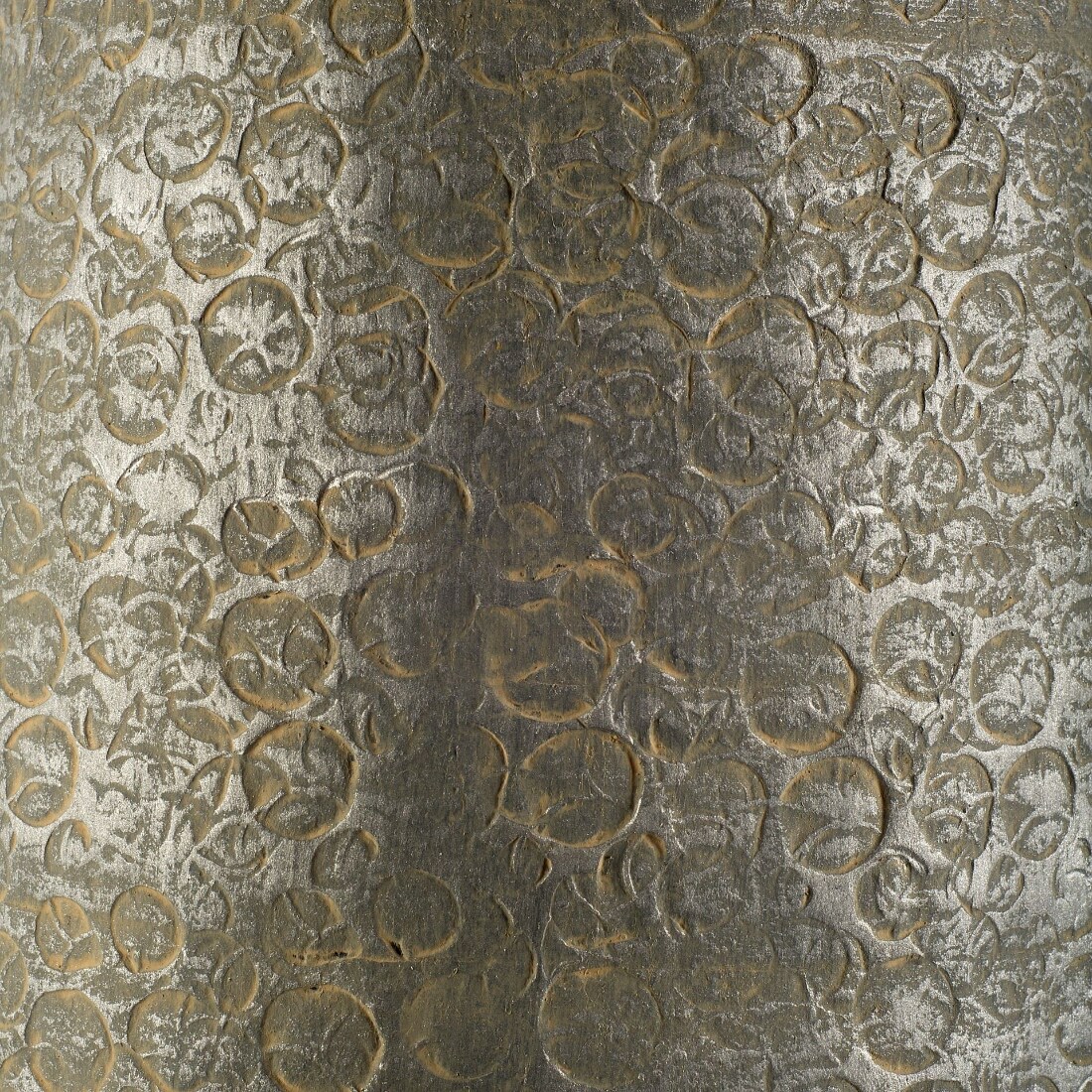 HomeRoots 4000392186 39 in. Rustic Gray and Gold Textured Ceramic Floor Vase