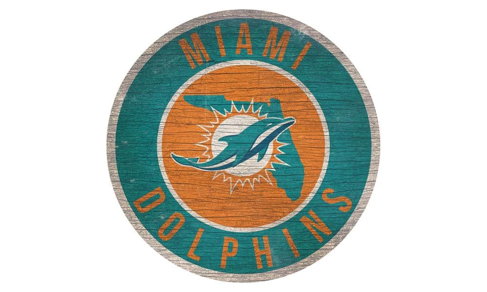 Miami Dolphins 16'' Team Color Logo Cutout