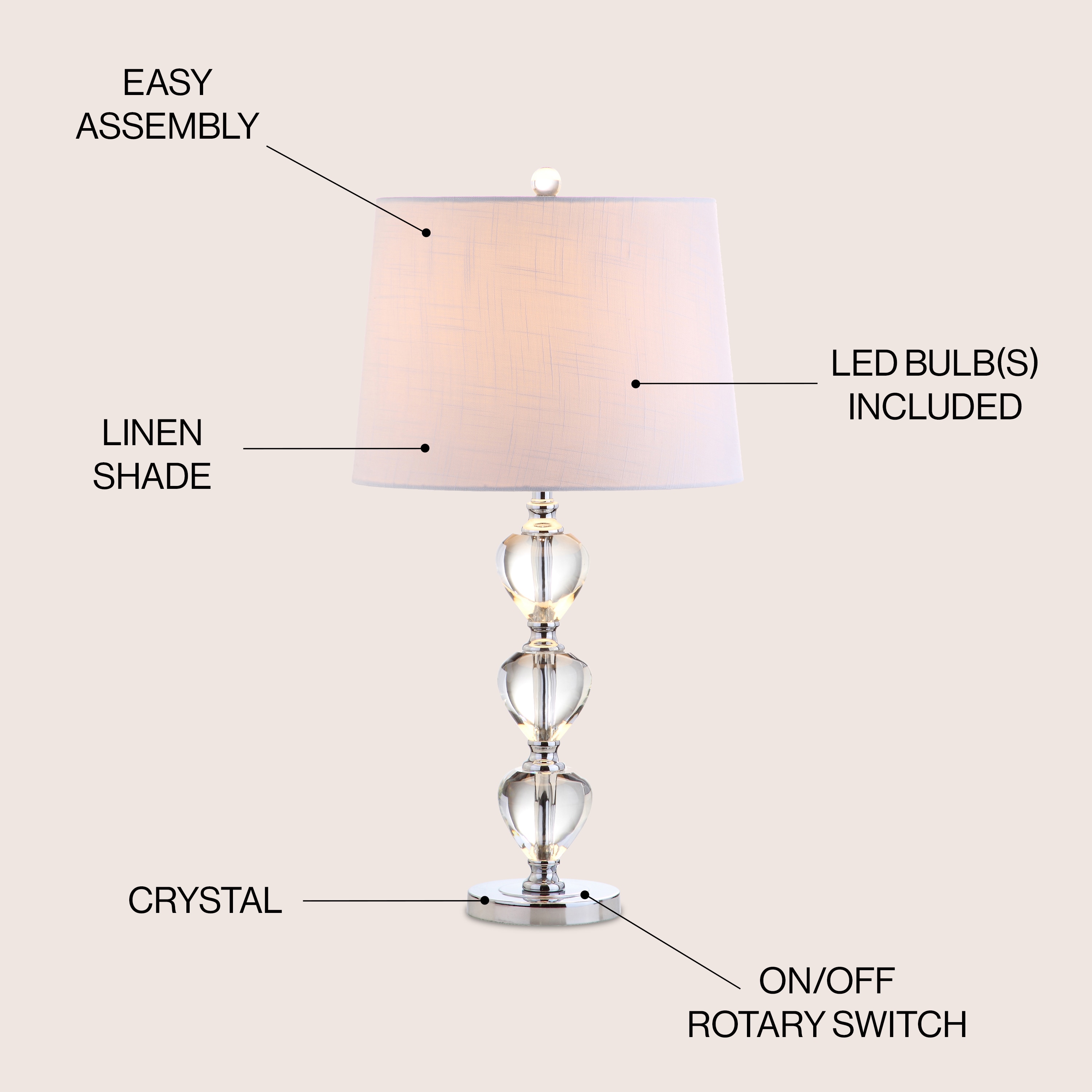 JONATHAN  Y JYL2042A Table-Lamps - View #3