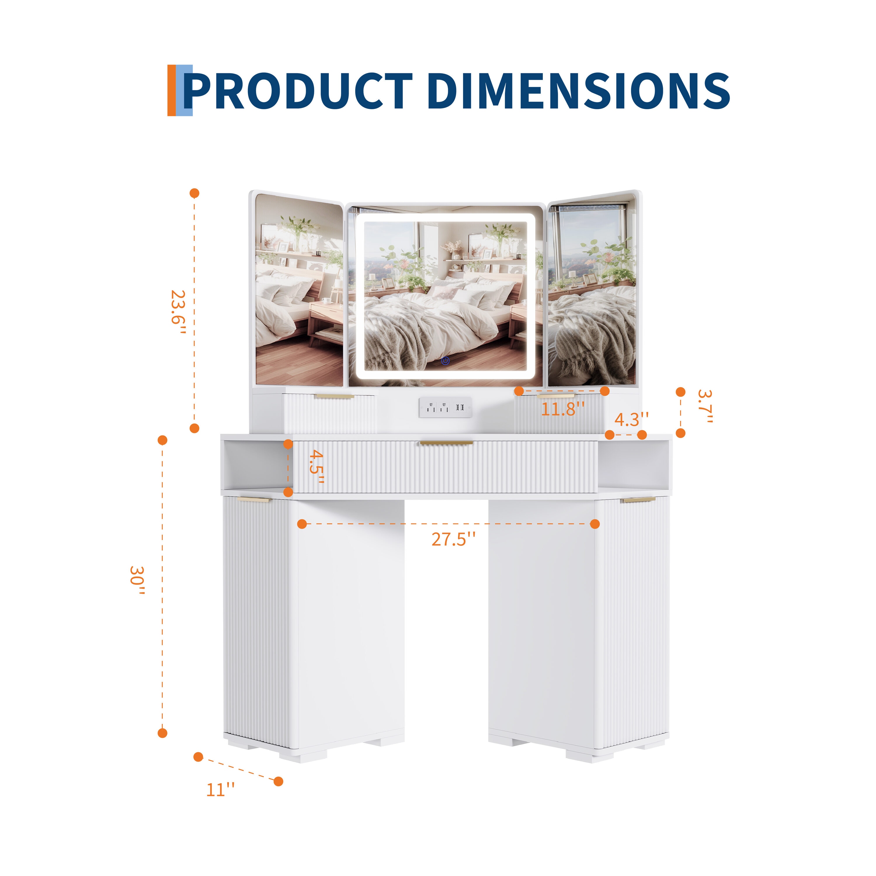 Garvee SUN-PHK-368DDKWC Bedroom-Vanities - View #3