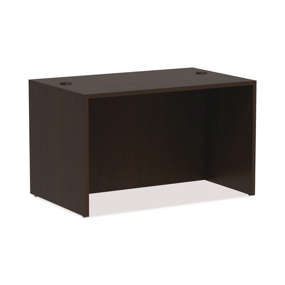 Alera - Valencia Series Espresso Straight Front Desk Shell - 47.25 x 29.5 x 29.63