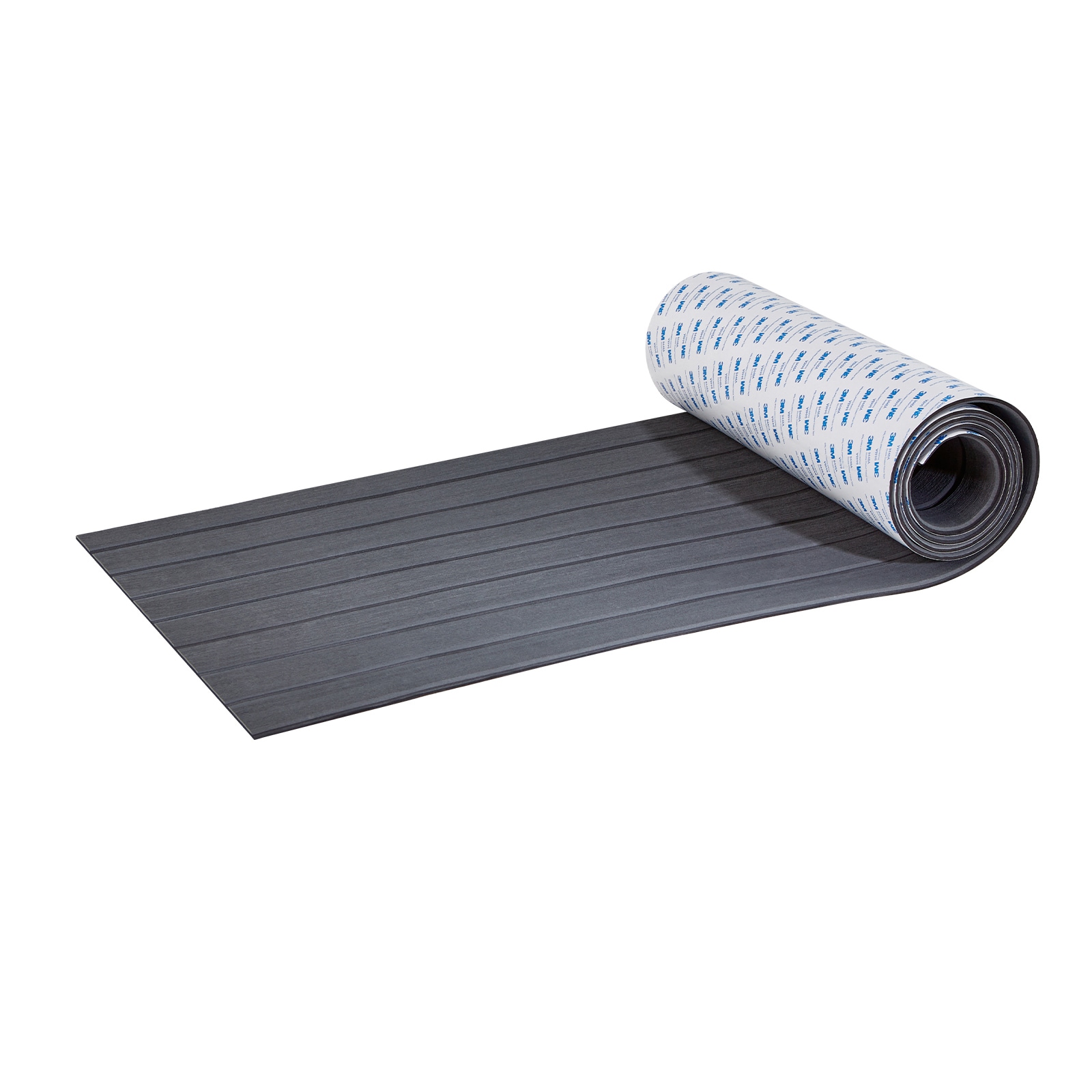 Mecale 94.5 x 17.7-in EVA Foam Boat Decking 11.6-sq-ft Non-Slip Self-Adhesive Fine Groove Charcoal