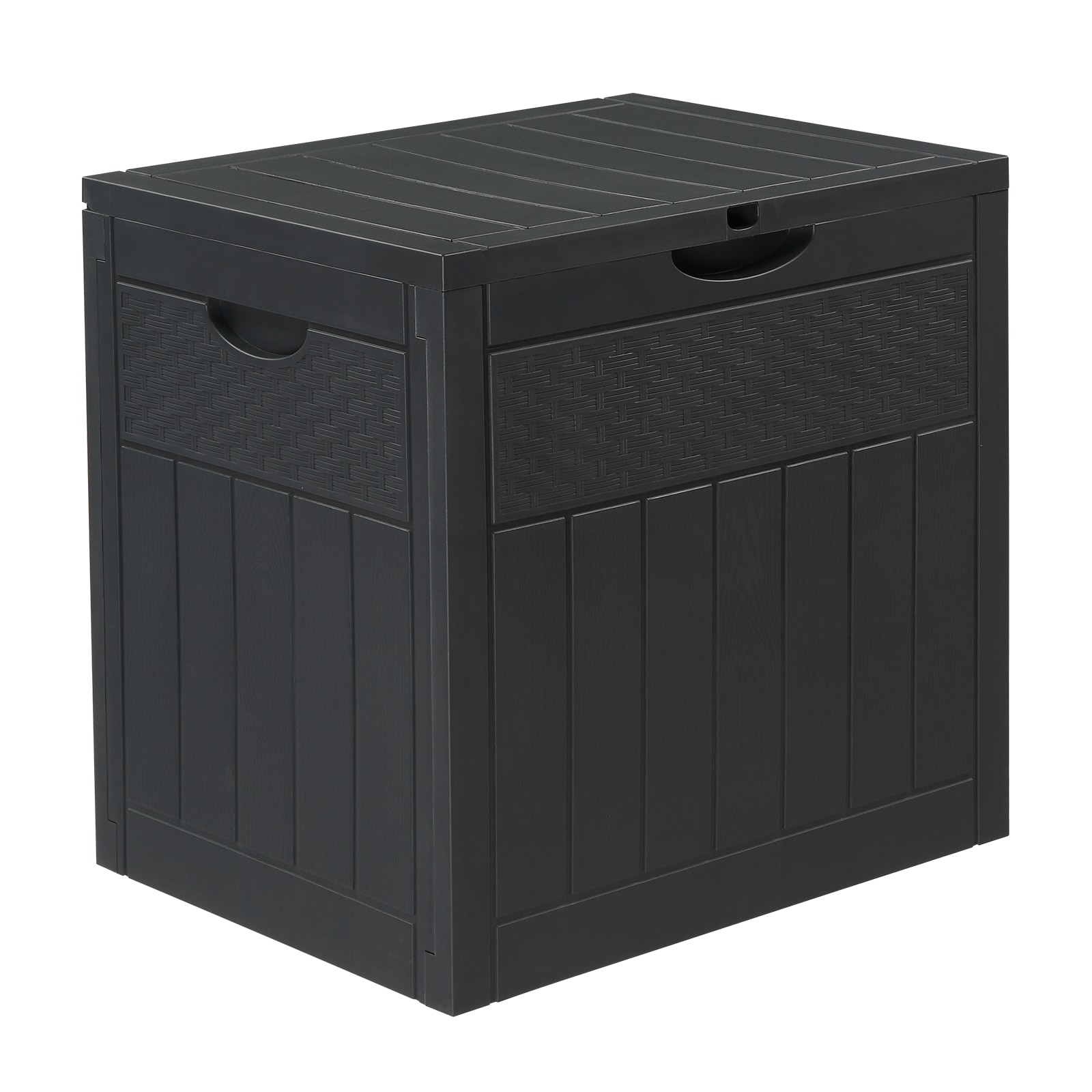 Bestcore 33-gal Outdoor Storage Box 21.9-in x 16.9-in x 20.9-in Plastic ...