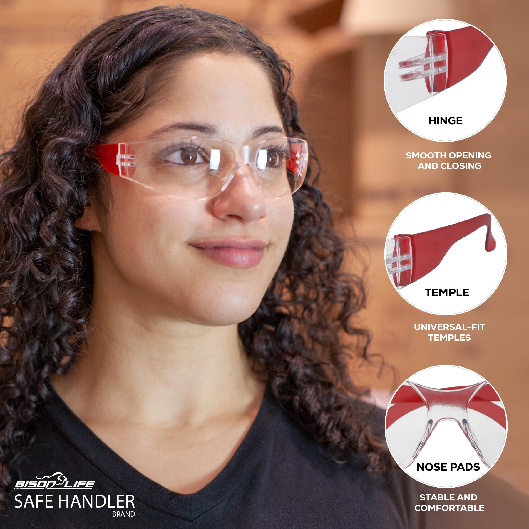 BISON LIFE SH-CR-CLLCT-SG2R-24 Protective-Eye-Wear - View #4