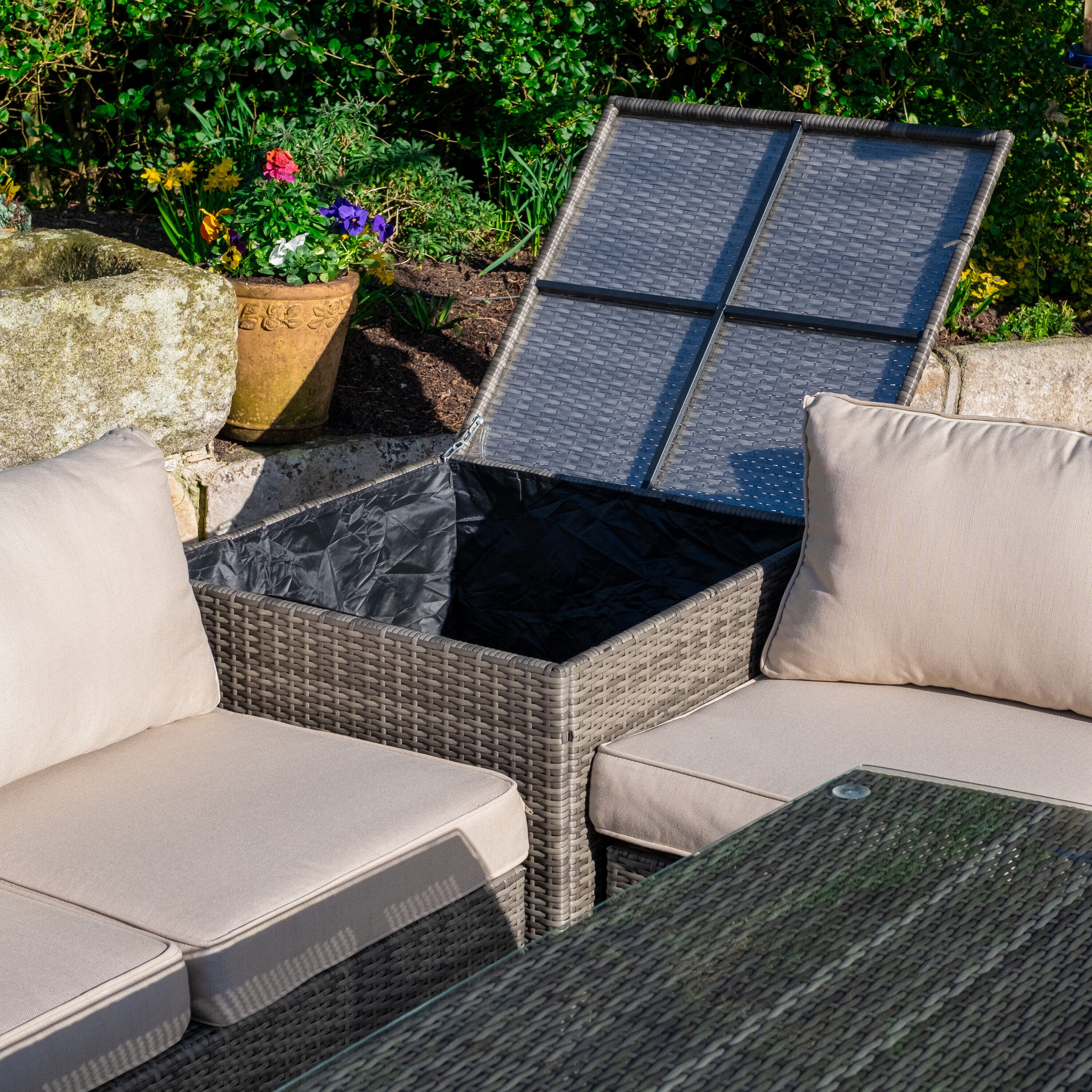 Moda Furnishings CMAS-1403B-GR Patio-Conversation-Sets - View #7