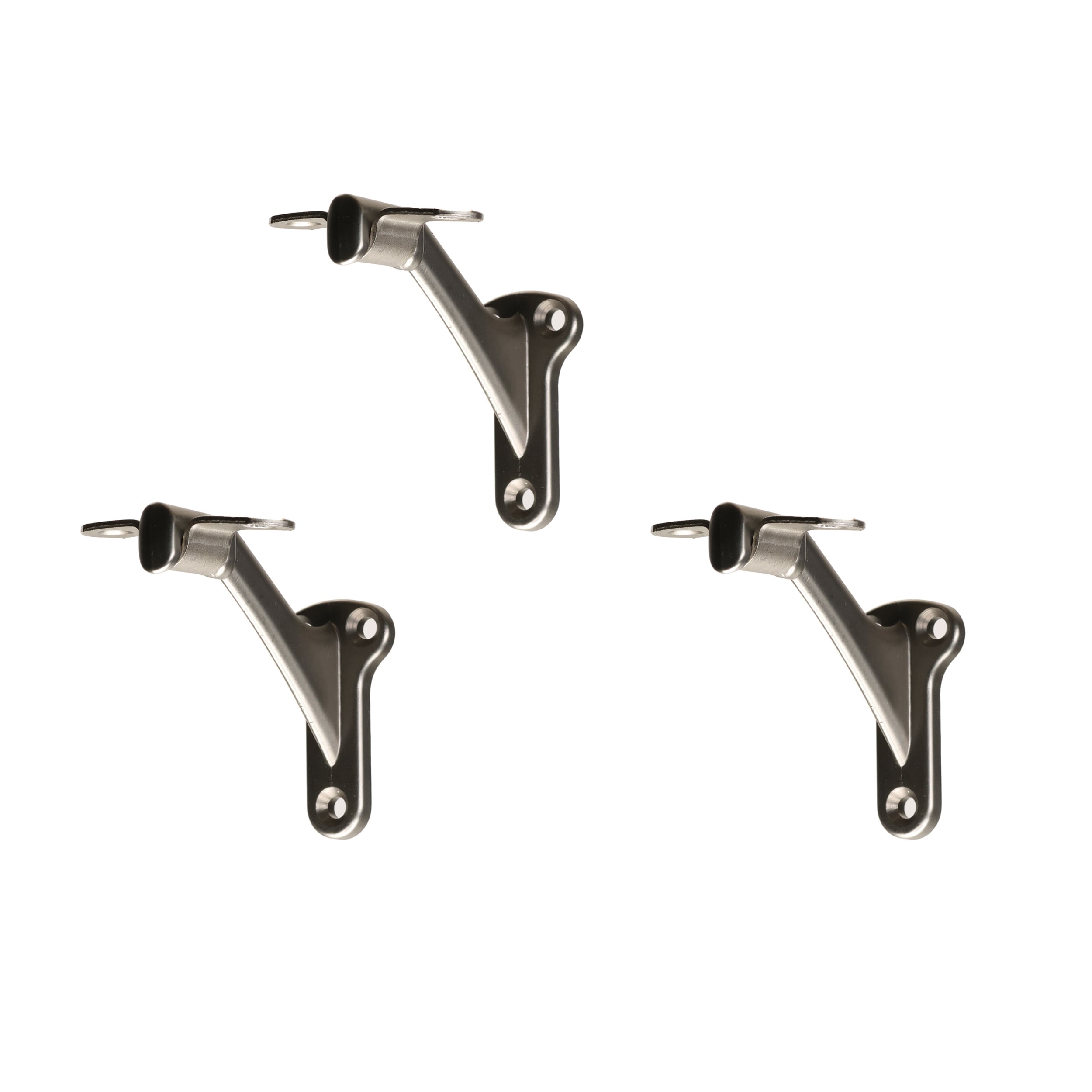 RELIABILT WG3002HDSN 2.375-Inches x 3-Inches Satin Nickel (3-Pack) Finished Zinc alloy Handrail bracket