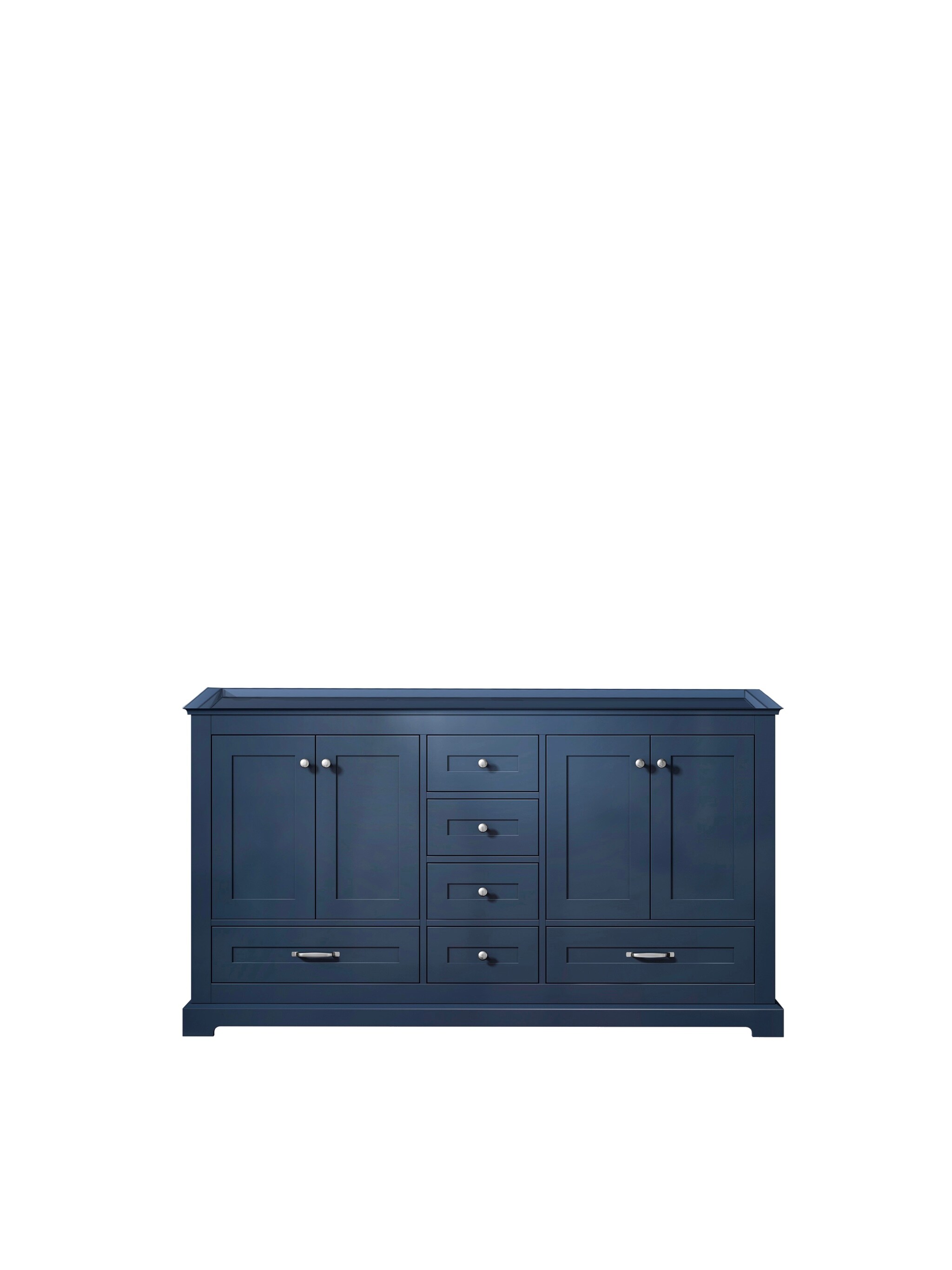 Dukes 59" Freestanding Double Vanity Cabinet in Navy Blue
