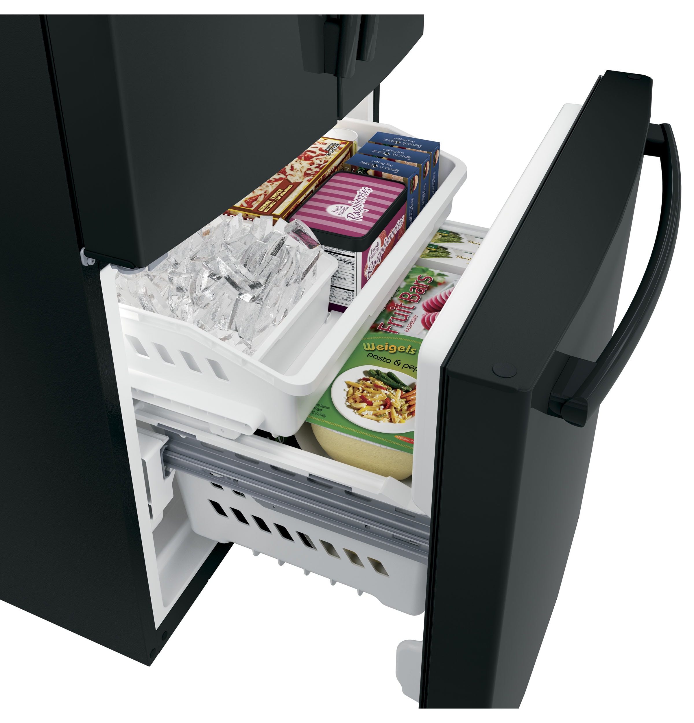 GE GNE25JGKBB French-Door-Refrigerators - View #11
