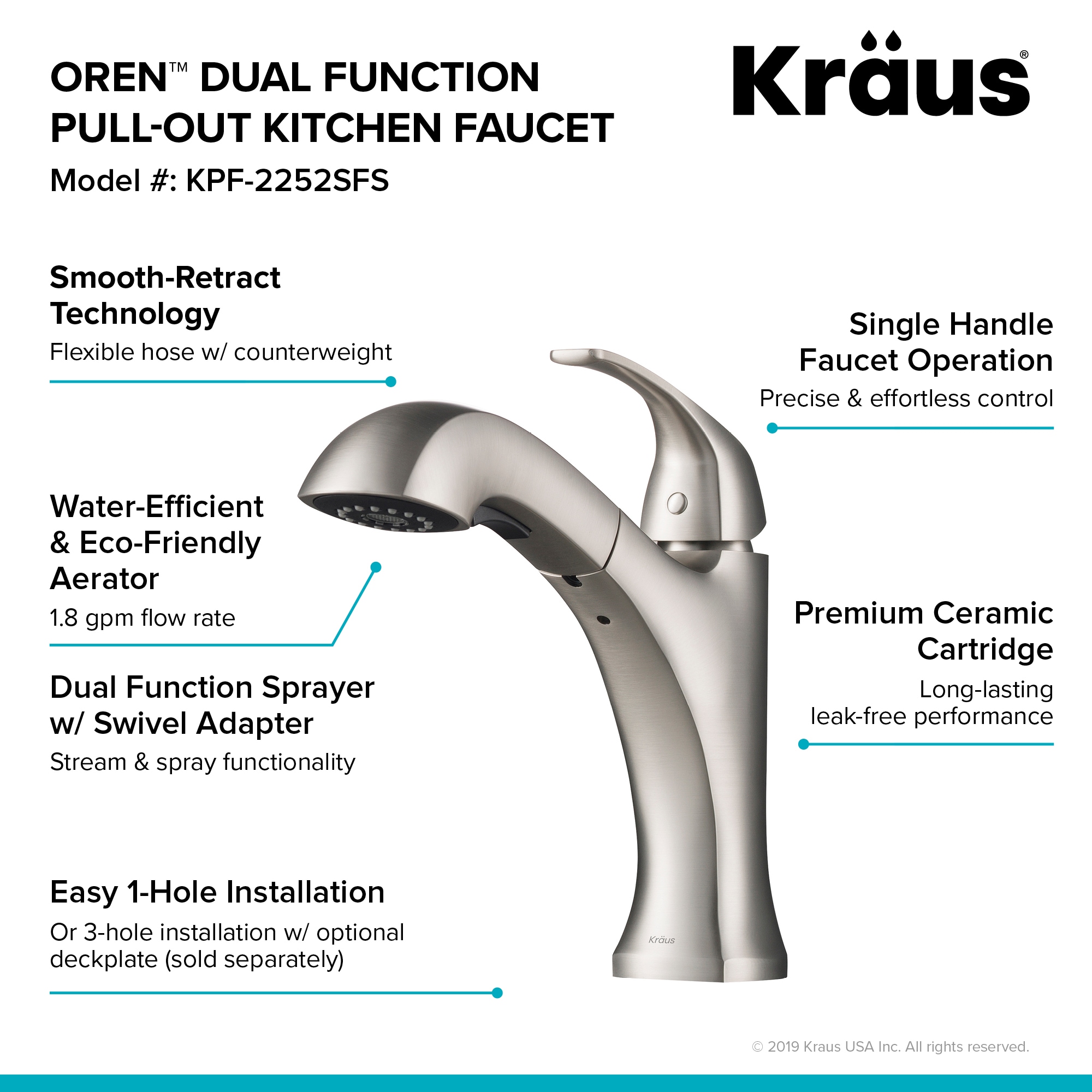 Kraus KPF-2252SFS Kitchen-Faucets - View #6