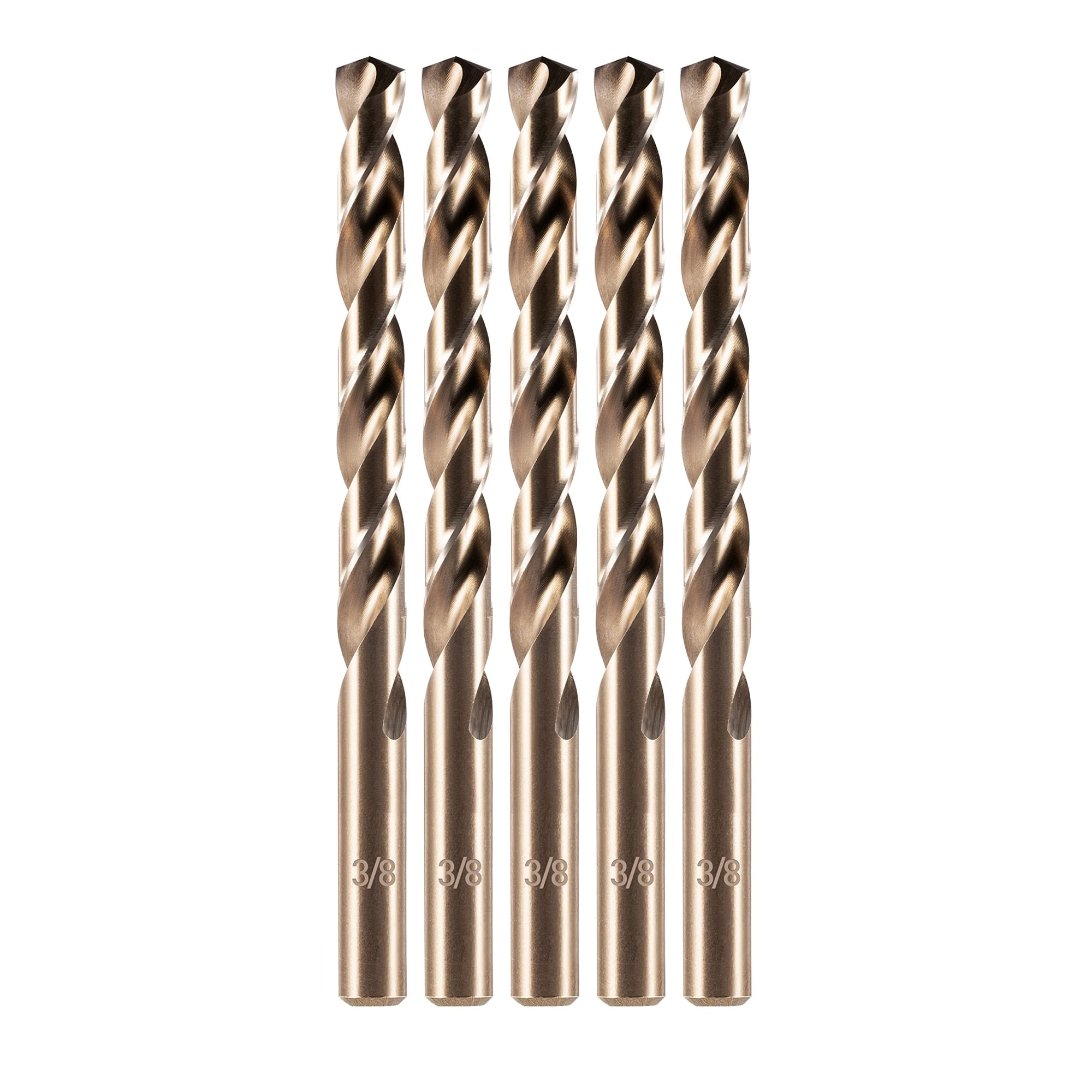 Etokfoks M35 Cobalt Steel Drill Bit Set 5 Piece with Case for Hard Metal and Stainless Steel #LET4I6Z6J