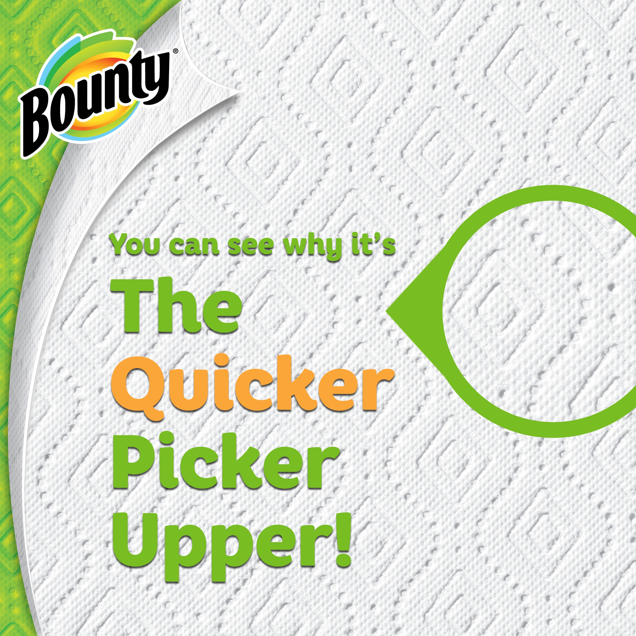  Bounty Quick Size Paper Towels, White, 8 Family Rolls = 20  Regular Rolls : Health & Household