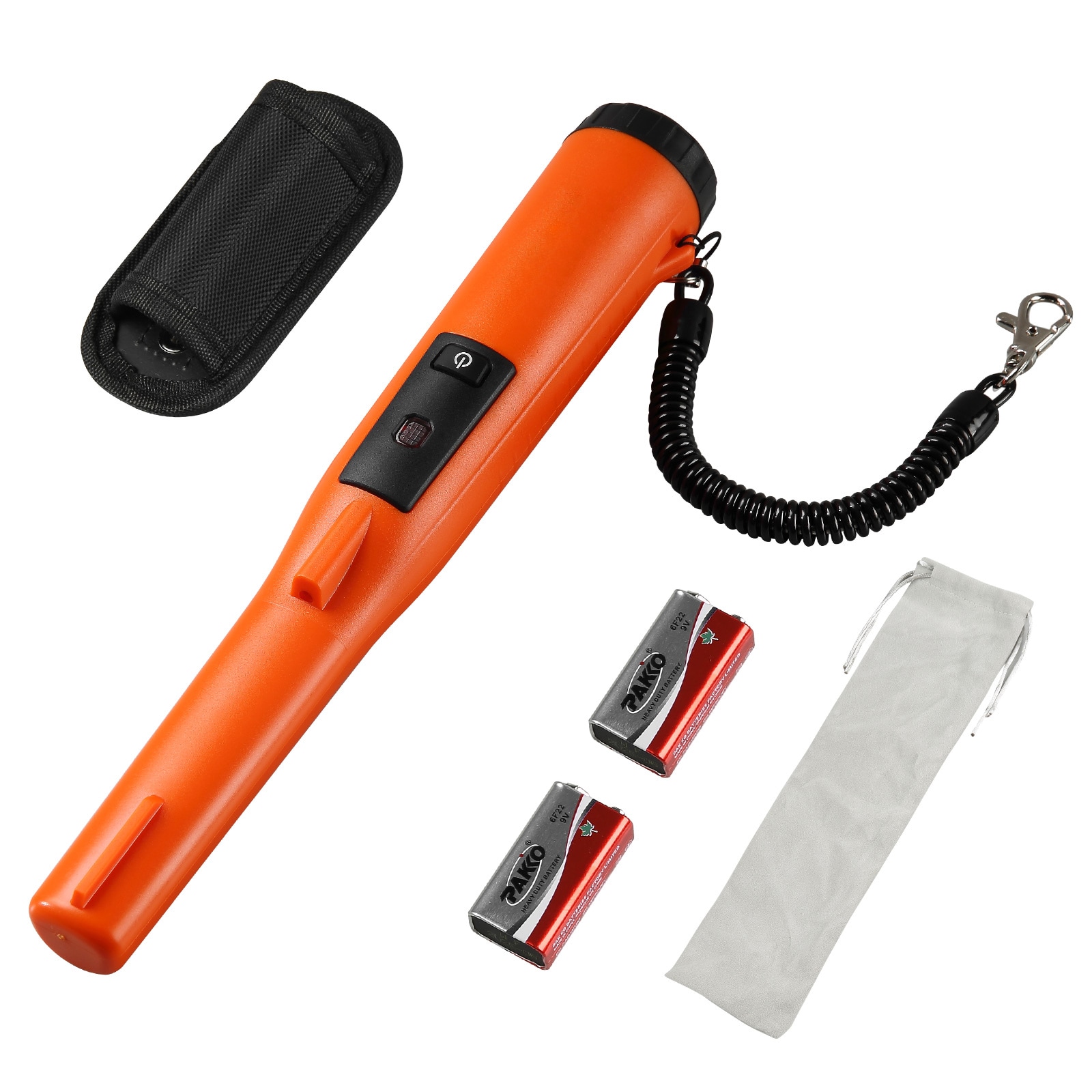 GIVIMO Metal Detector Pinpointer IP68 Waterproof Handheld Detector Wand Probe with 4.5-in Detection Depth 3 Alert Modes Louder Alarm Treasure Hunting Adult Kids