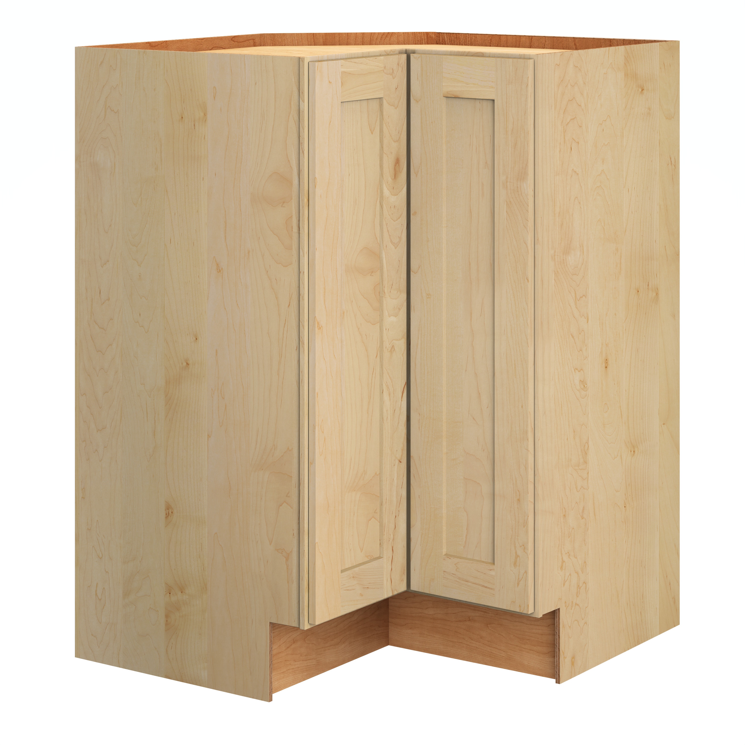 Diamond Express 62J-BER33R Jamestown 33-in W x 34.5-in H x 24-in D Natural Light Brown L-shaped Corner base Fully assembled Plywood Cabinet (Recessed Panel Shaker)
