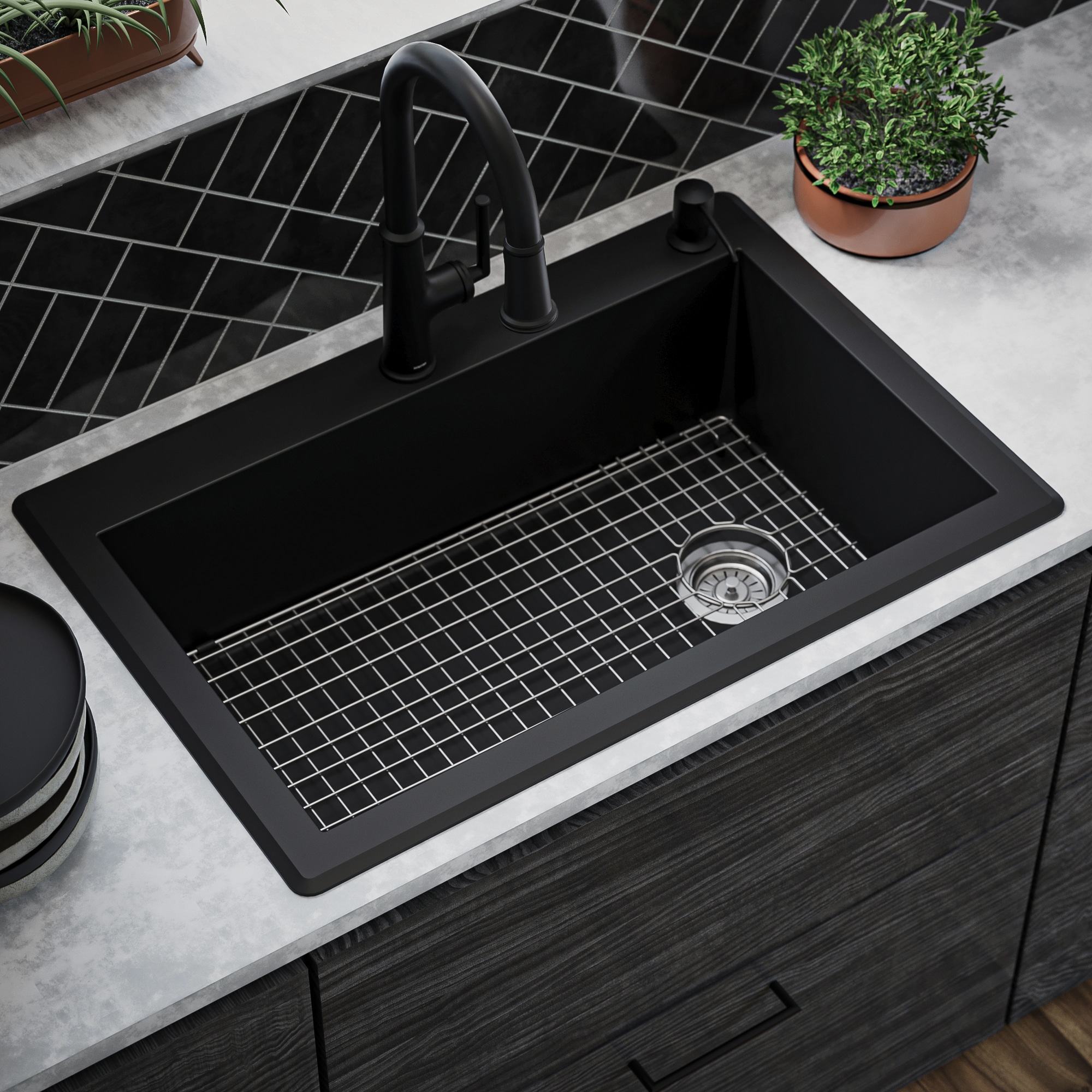 Karran QT-670-BL-PK1 Kitchen-Sinks - View #4