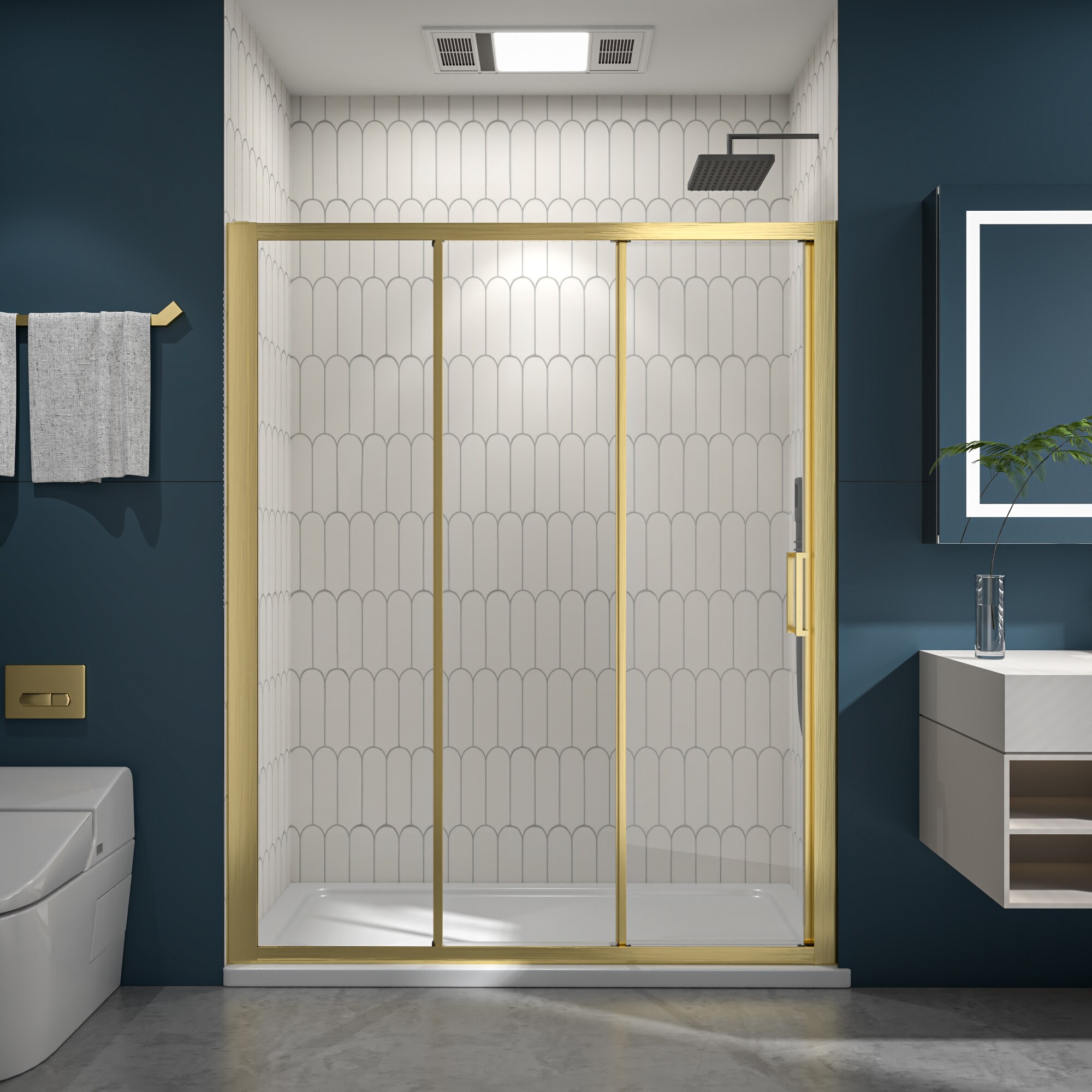 Lordear HWM-LD-3B31-1-34SS Shower-Doors - View #4