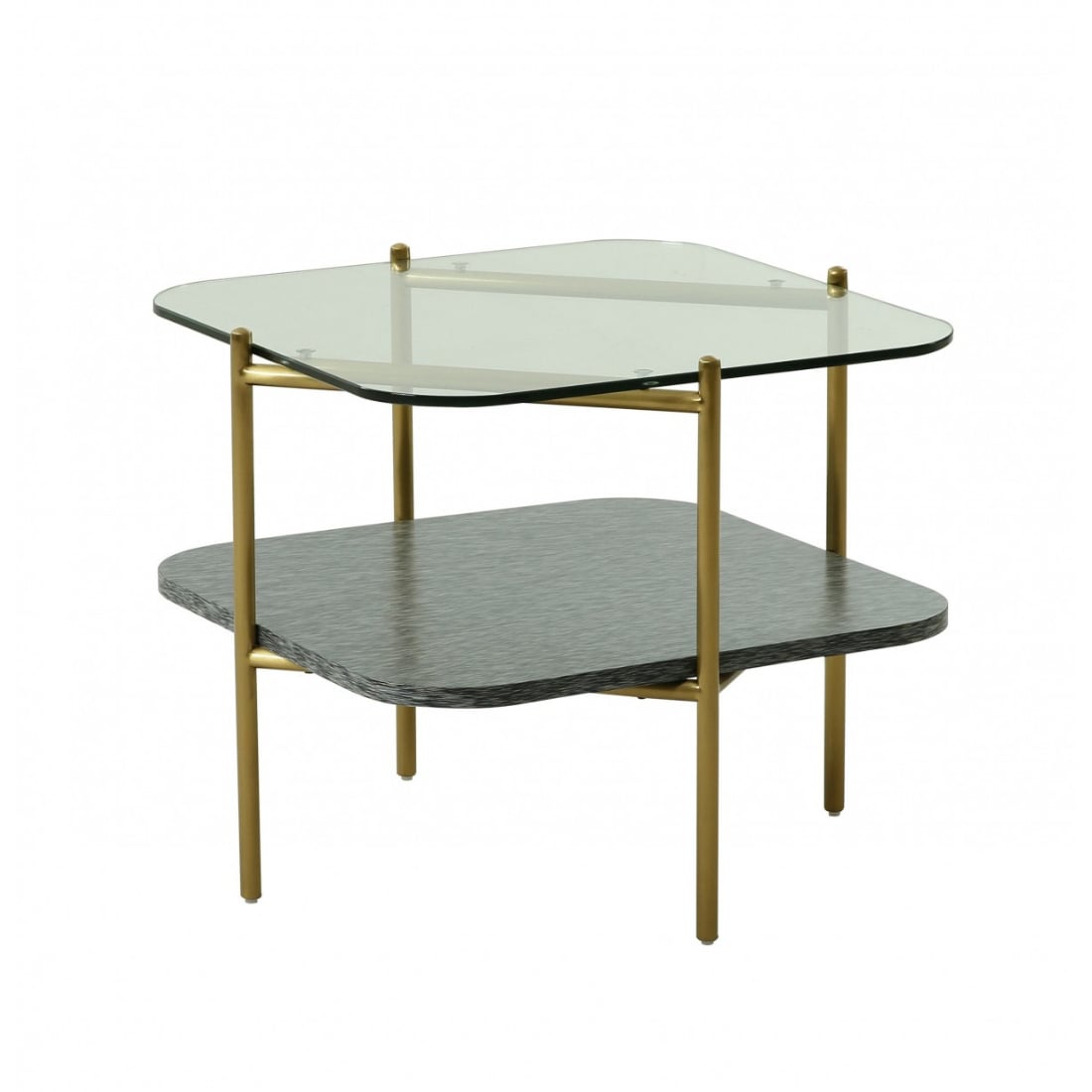 gold end tables with storage