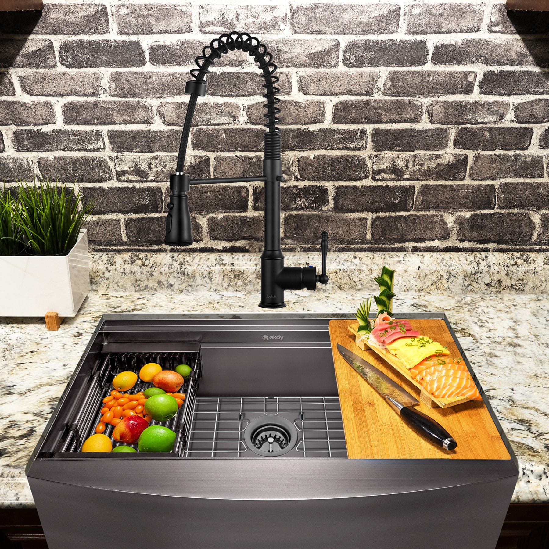 AKDY KS0509-KF12 Kitchen-Sinks - View #2