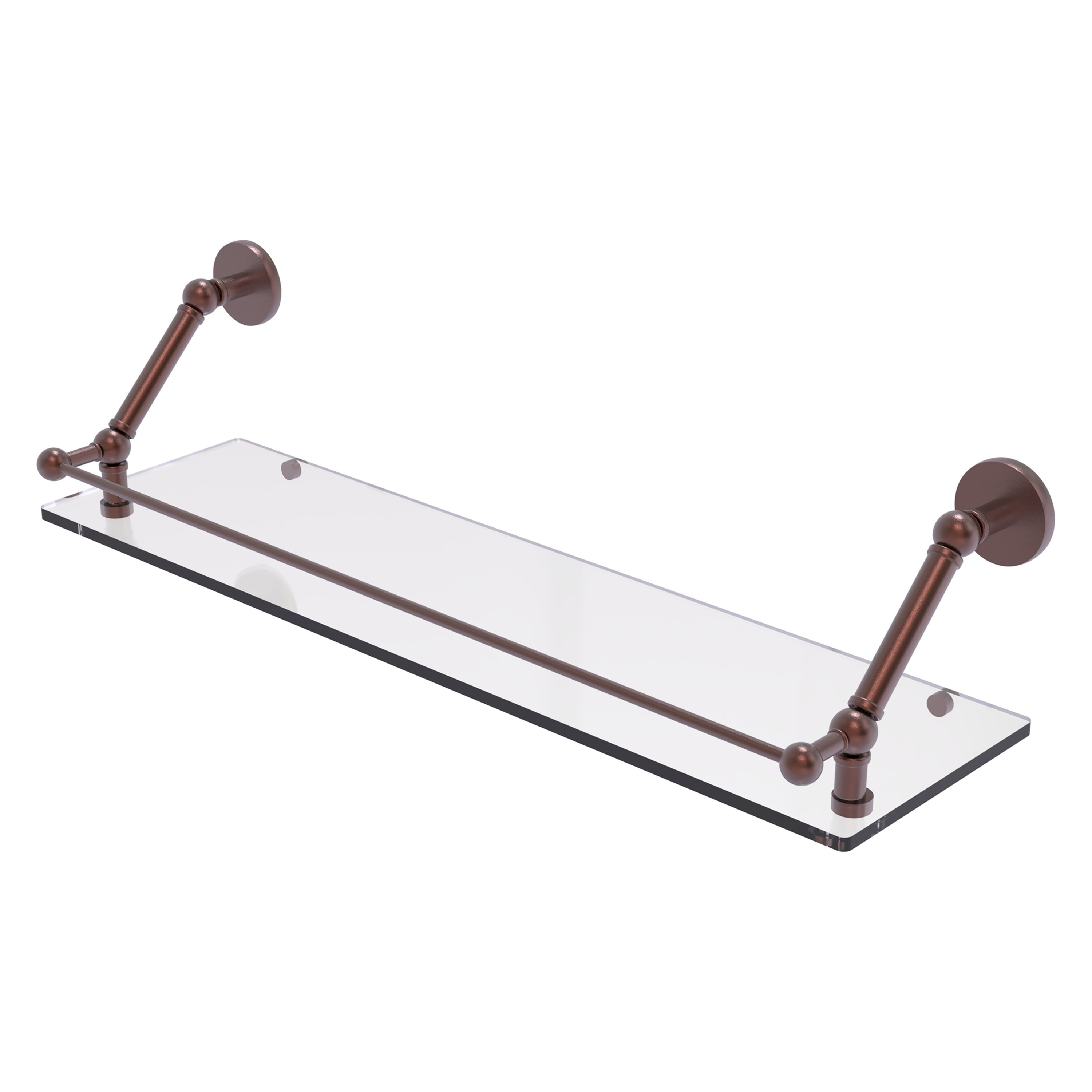 Allied Brass P1000-1-30-GAL-BBR Prestige Skyline Brushed Bronze 1-Tier Wall Mount Bathroom Shelf (30-in x 8-in)