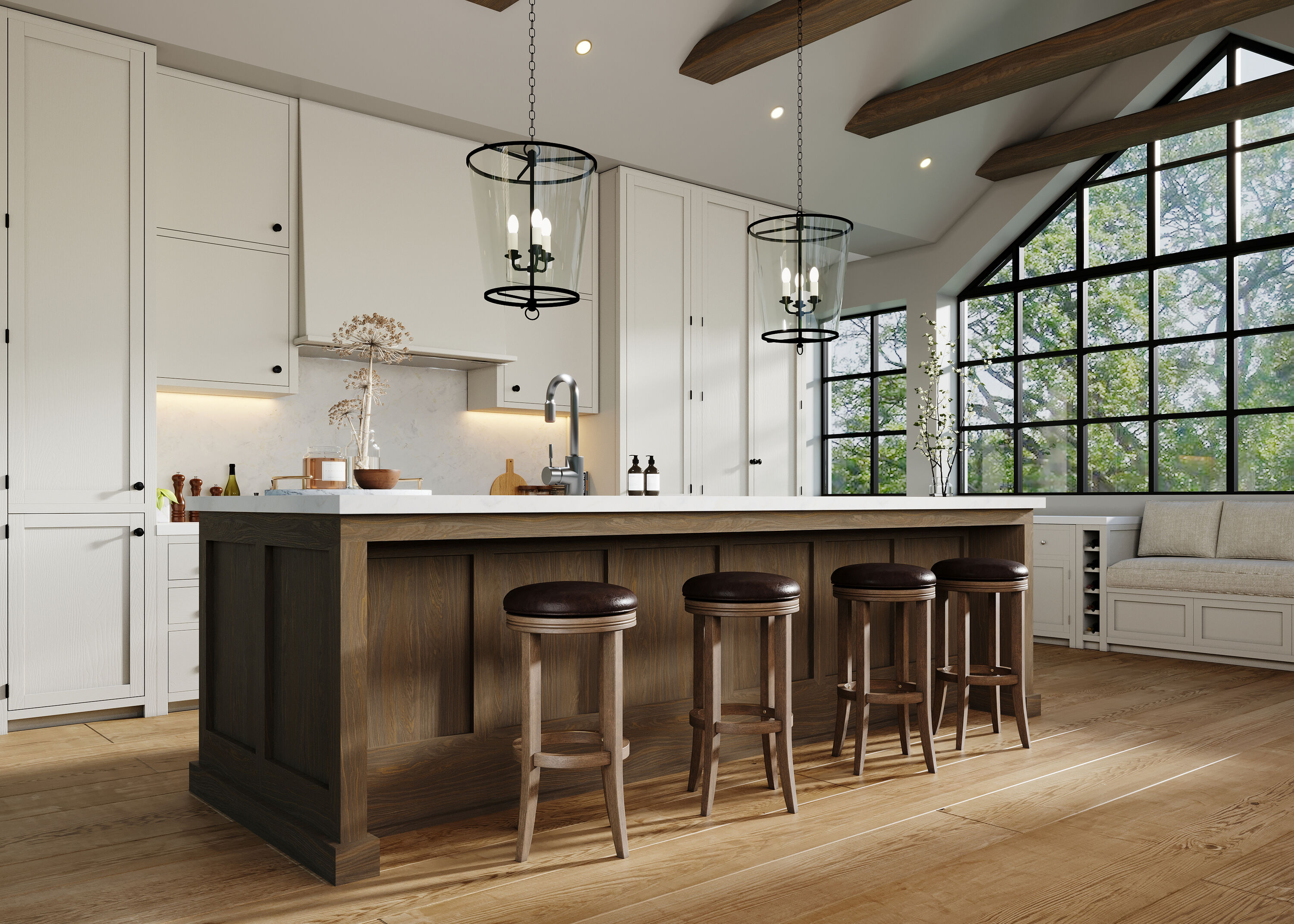 Maven Lane ML104811-PBS-WG stools - View #9