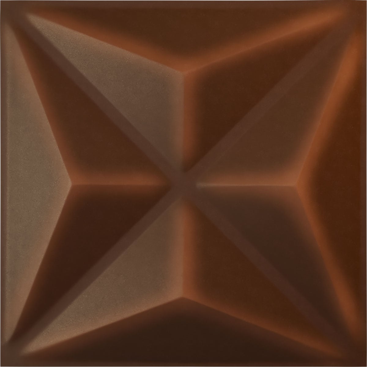 Ekena Millwork WP12X12KEDRU 11-7/8-in x 11-7/8-in Embossed Paintable/Stainable Red PVC Wall Panel ( 0.98-sq ft )