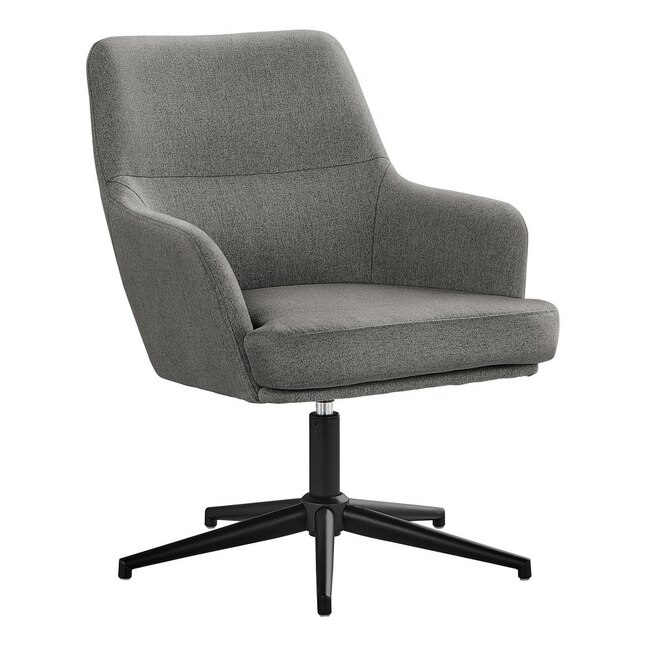 Eclectic Grey Contemporary Accent Chair, Cute Accent Chairs For Office